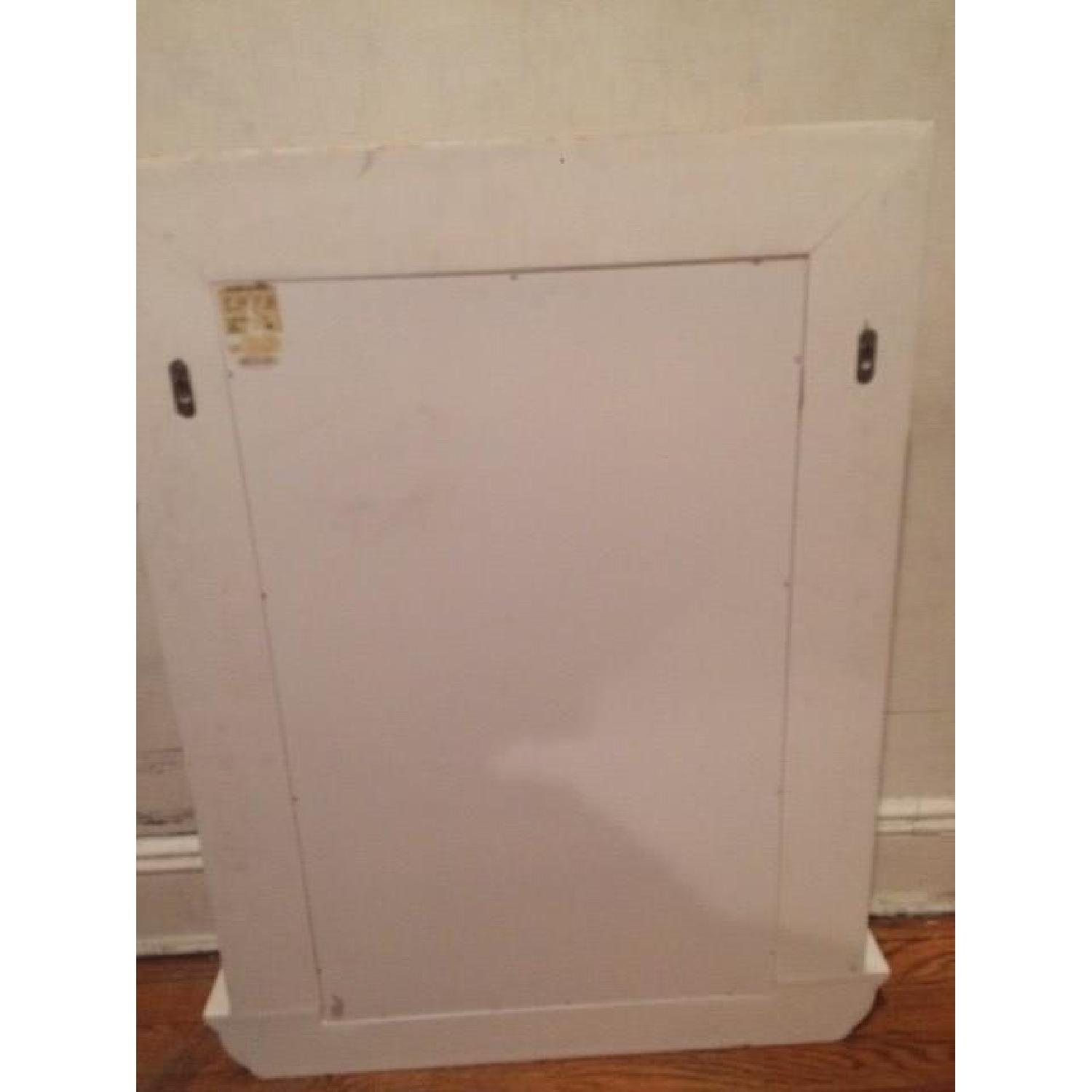 French Country Mirror w/ Shelf Framed w/ Molding Detail - image-2