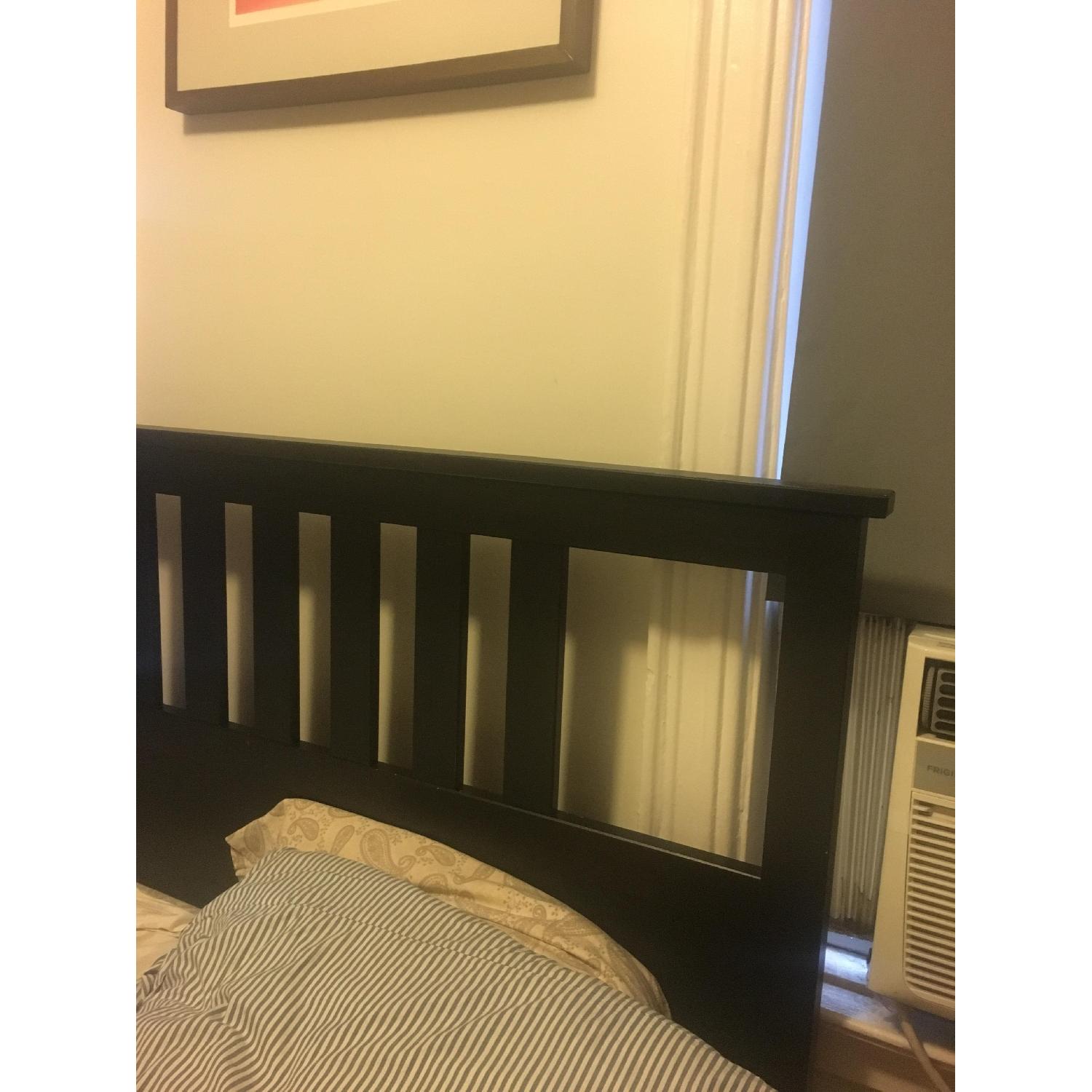 Ikea Hemnes Black Wood Full Bed - image-2