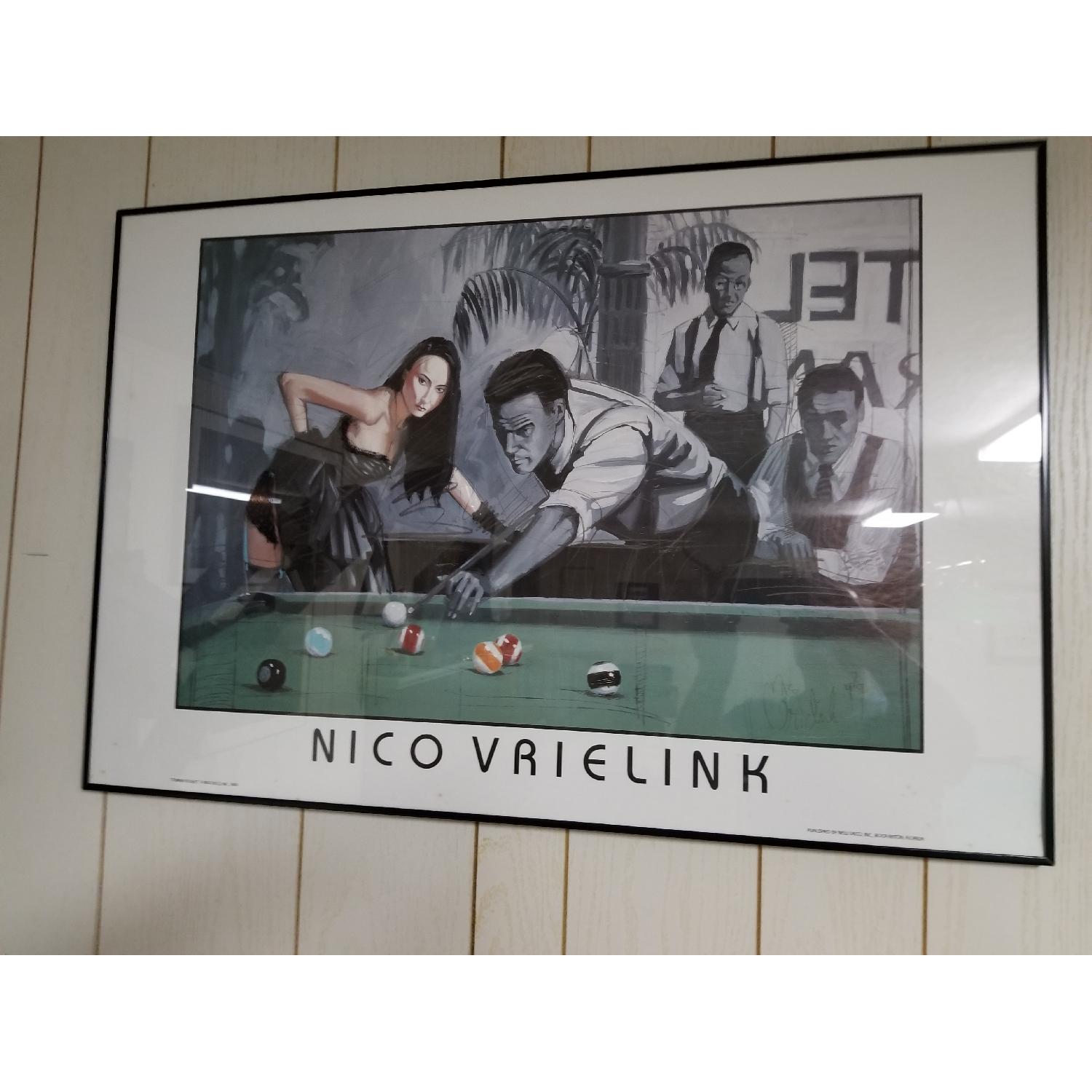 Signed & Framed Nico Vrielink Print - Corner Pocket - image-1