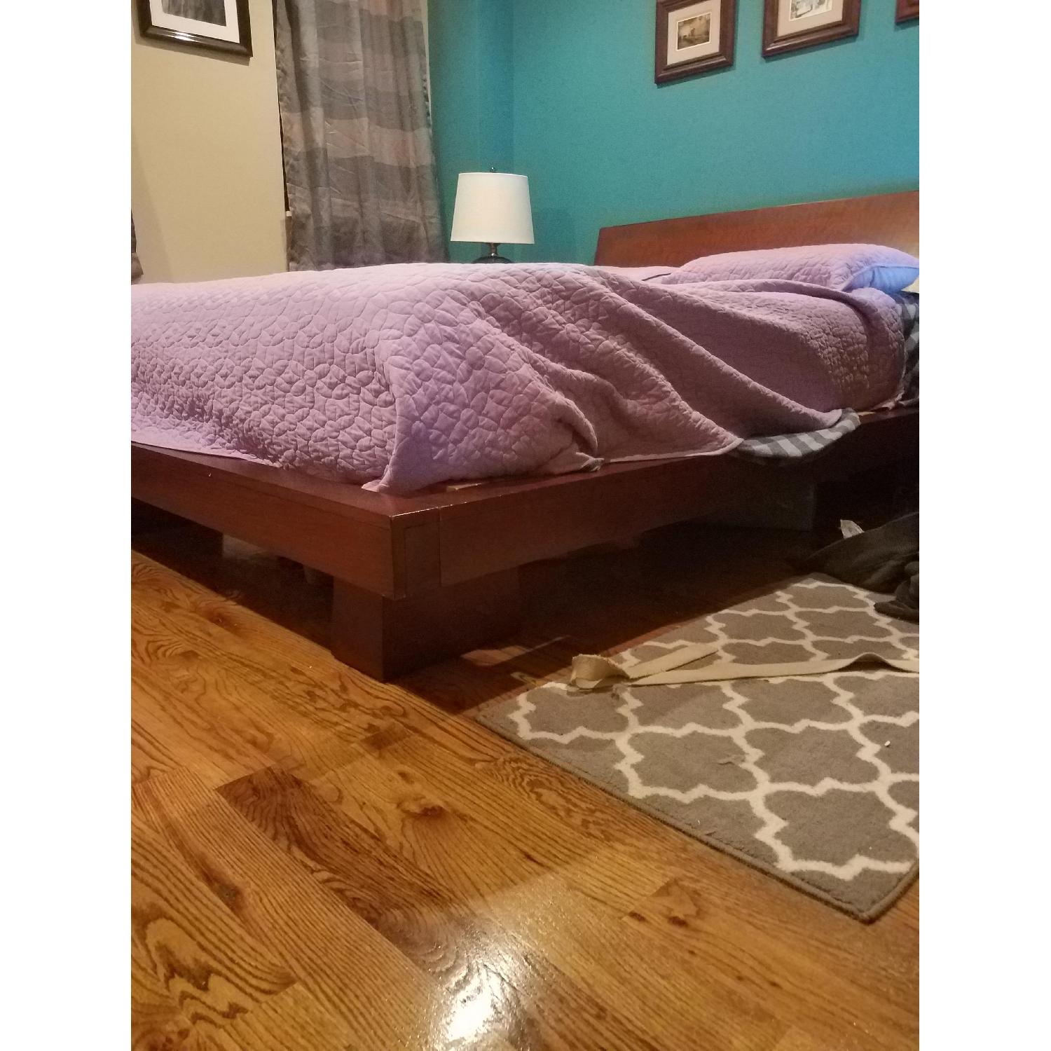 Haiku Designs Hiro Platform Bed Frame in Warm Ebony - image-0