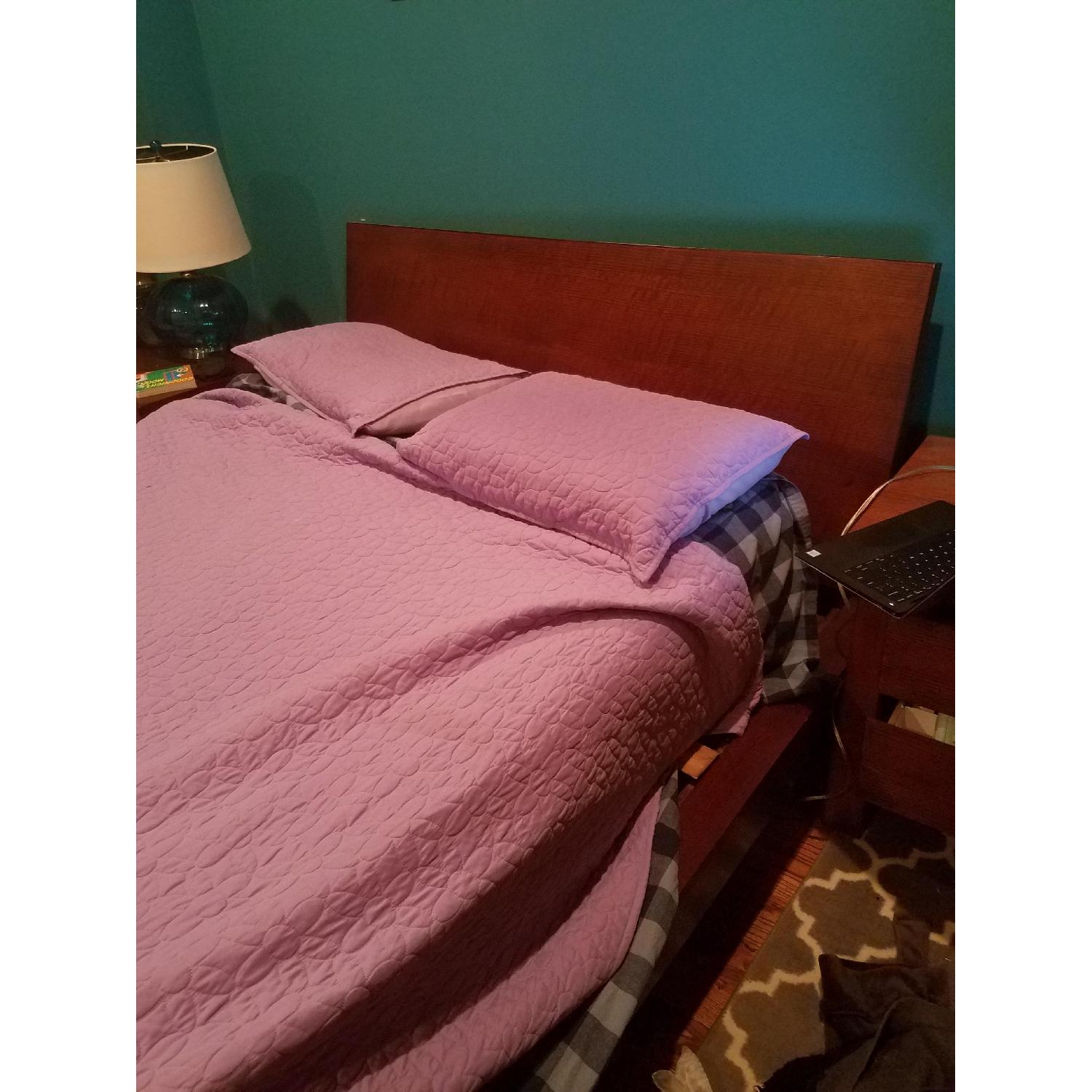 Haiku Designs Hiro Platform Bed Frame in Warm Ebony - image-1