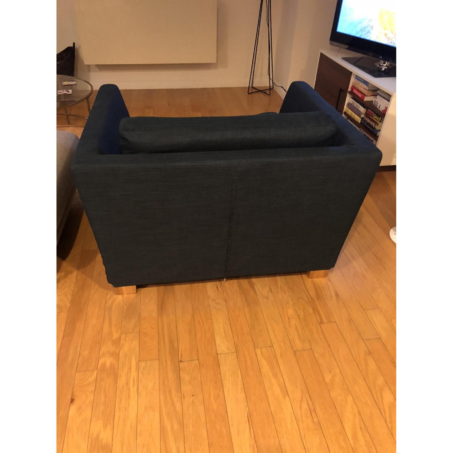 Ikea Stockholm Chair and a Half in Navy - image-2