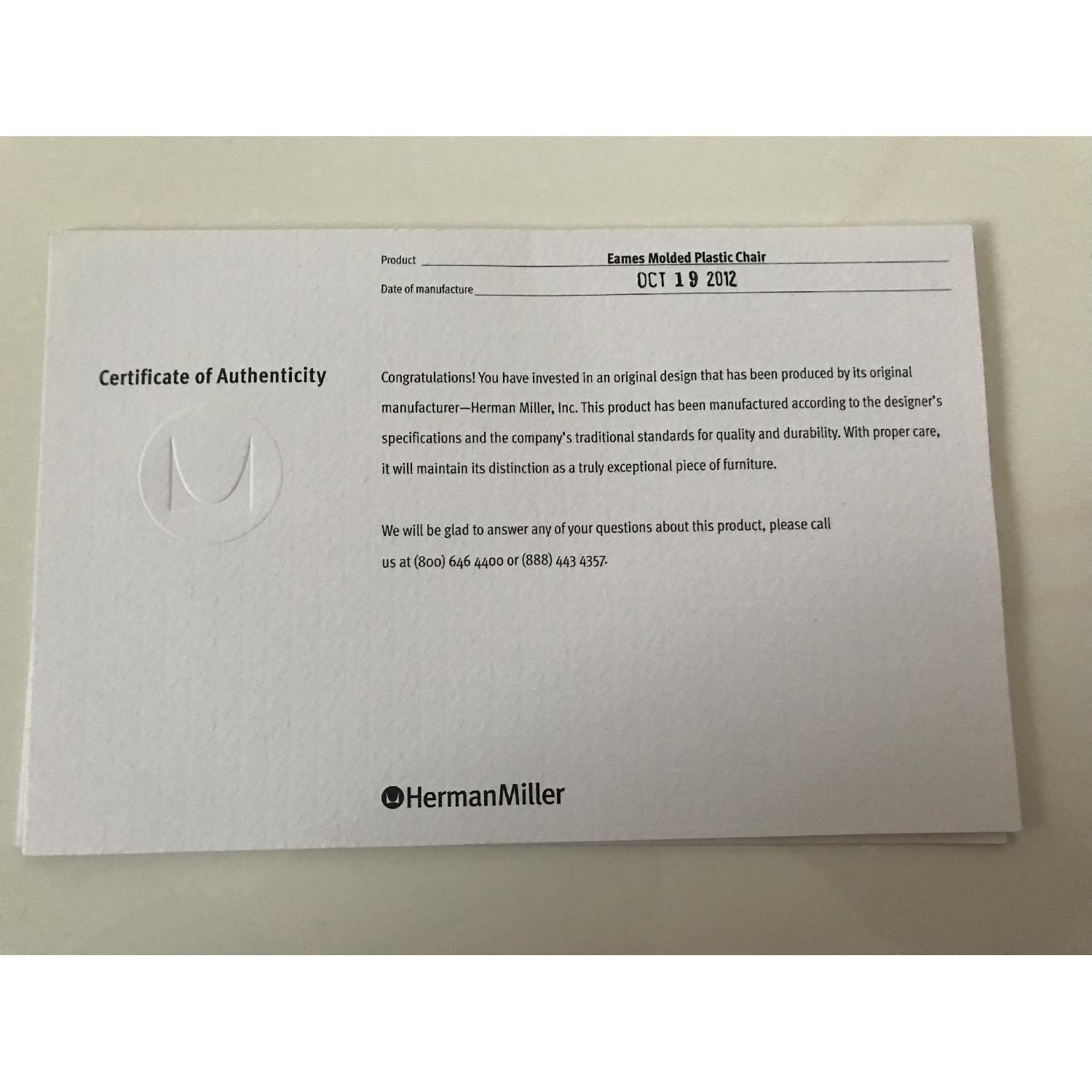 Herman Miller Eames Molded Plastic Side Chair w/ Wire Base - image-3