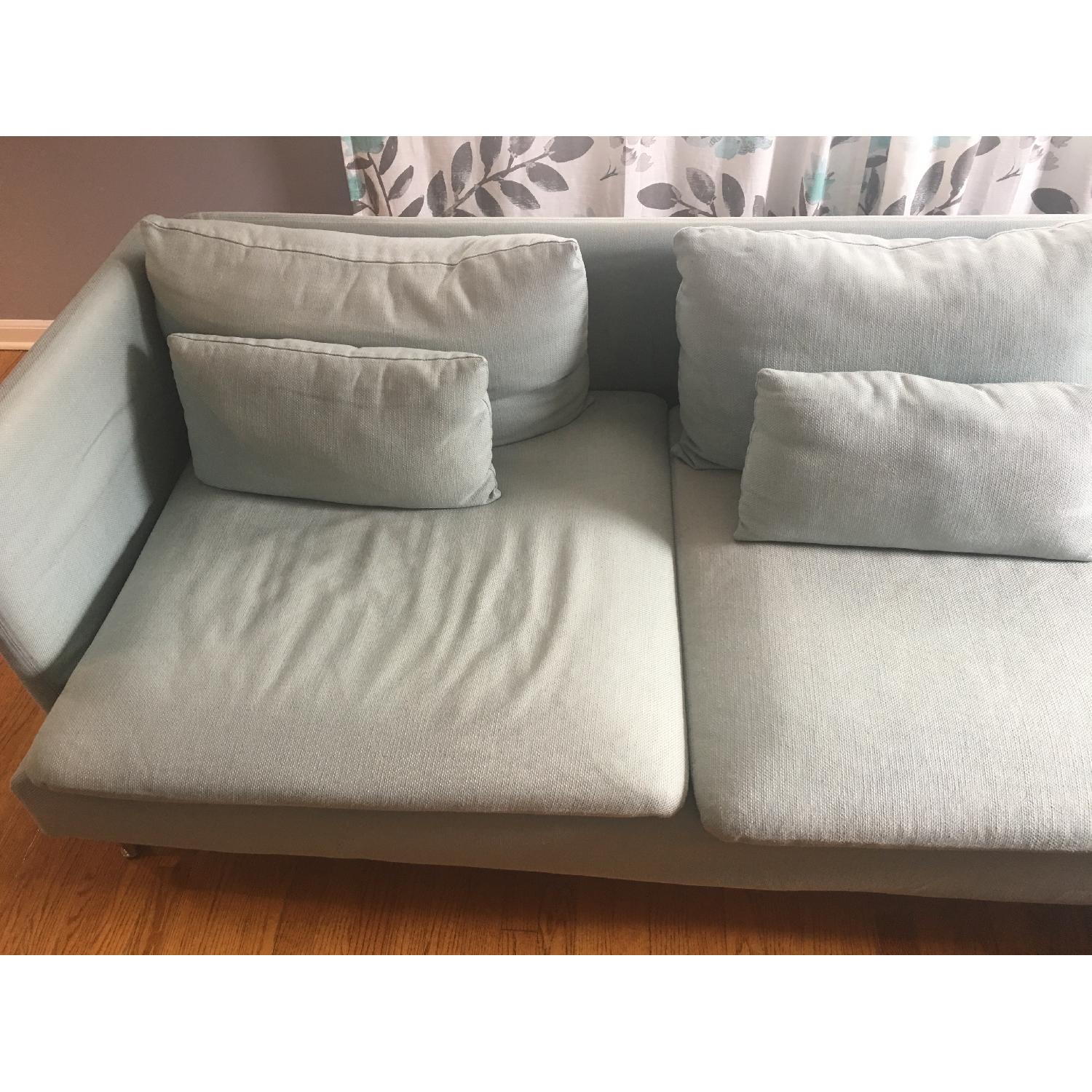 Ikea Soderhamn Sectional Sofa in Light Turquoise - AptDeco