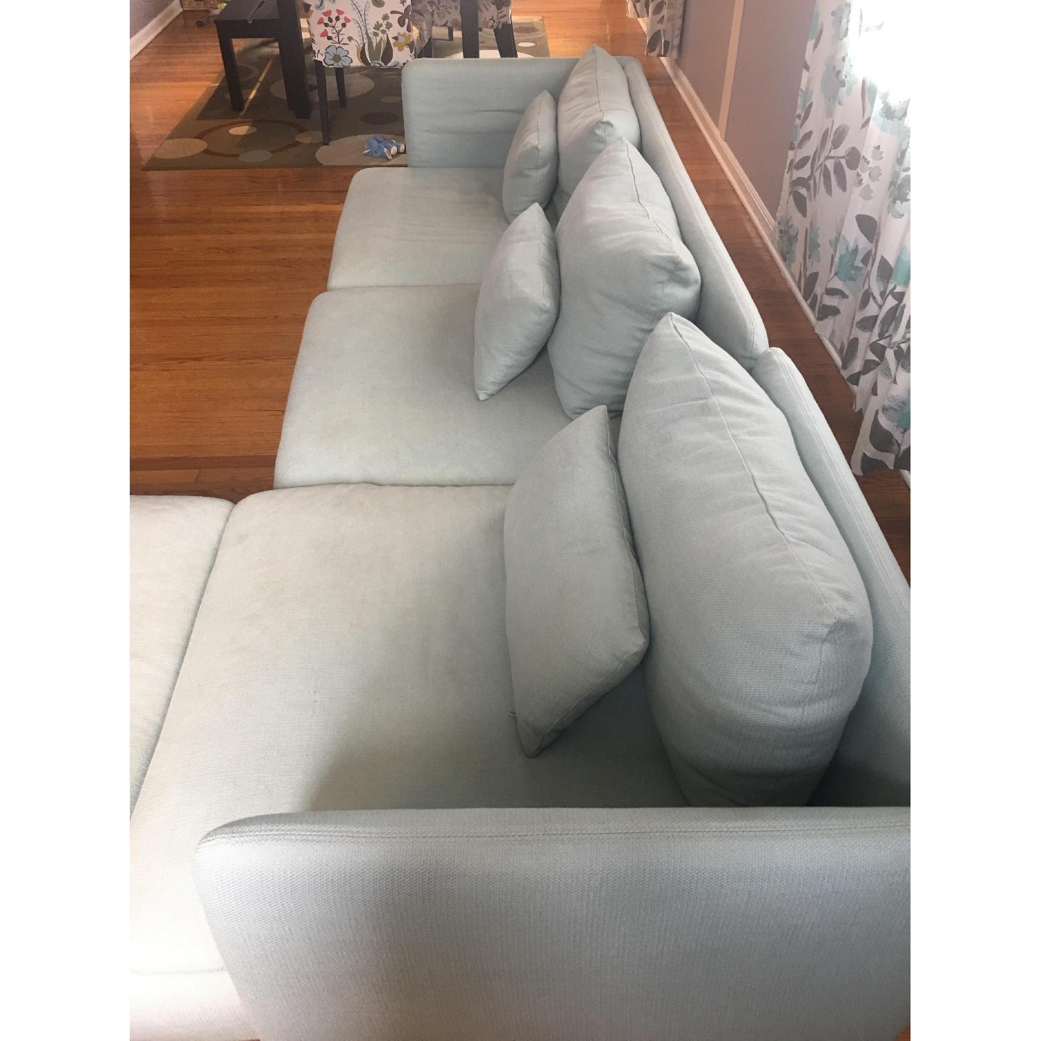 Ikea Soderhamn Sectional Sofa in Light Turquoise - AptDeco