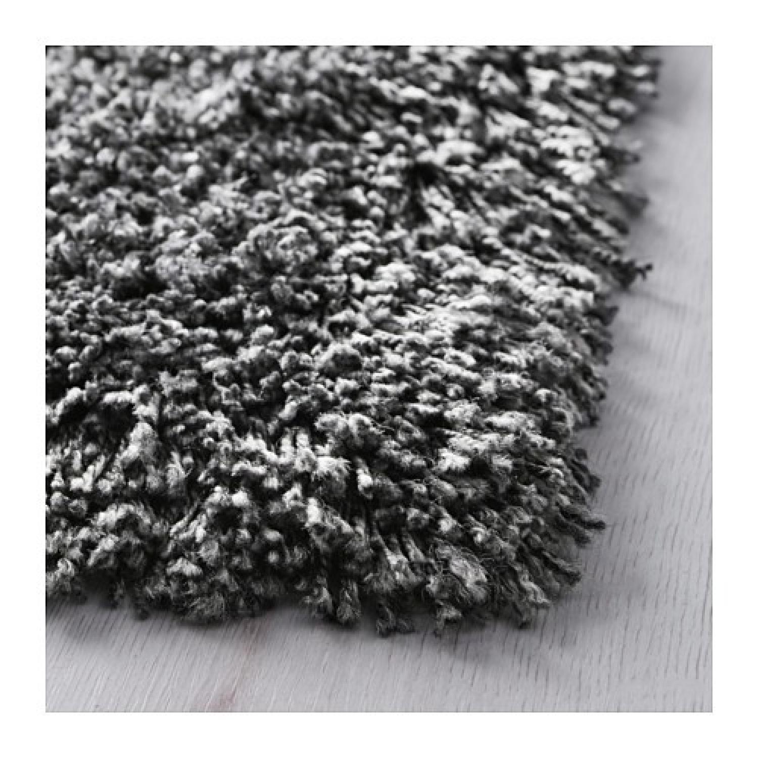 Ikea Gaser High Pile Dark Grey Area Rug - image-2