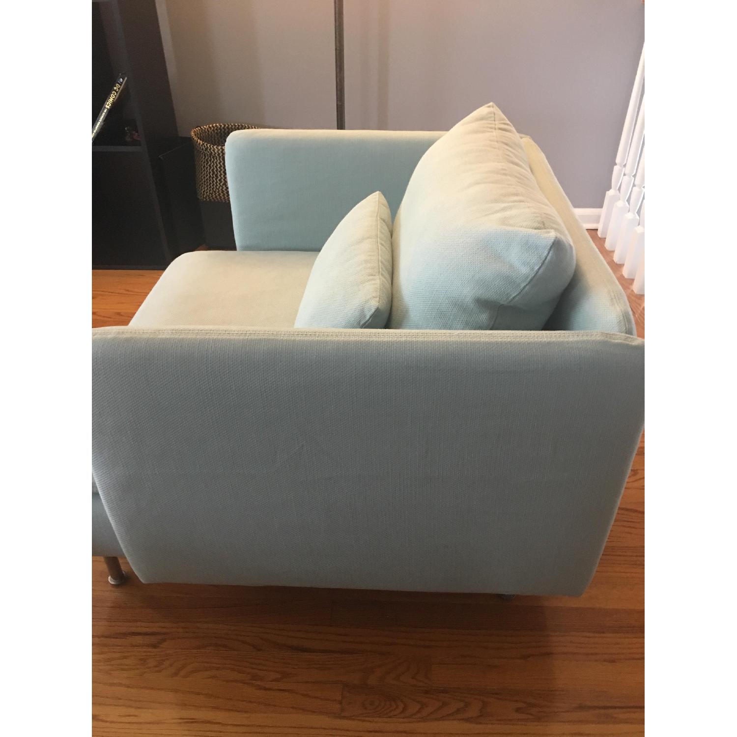 Ikea Soderhamn Armchair in Light Turquoise - AptDeco