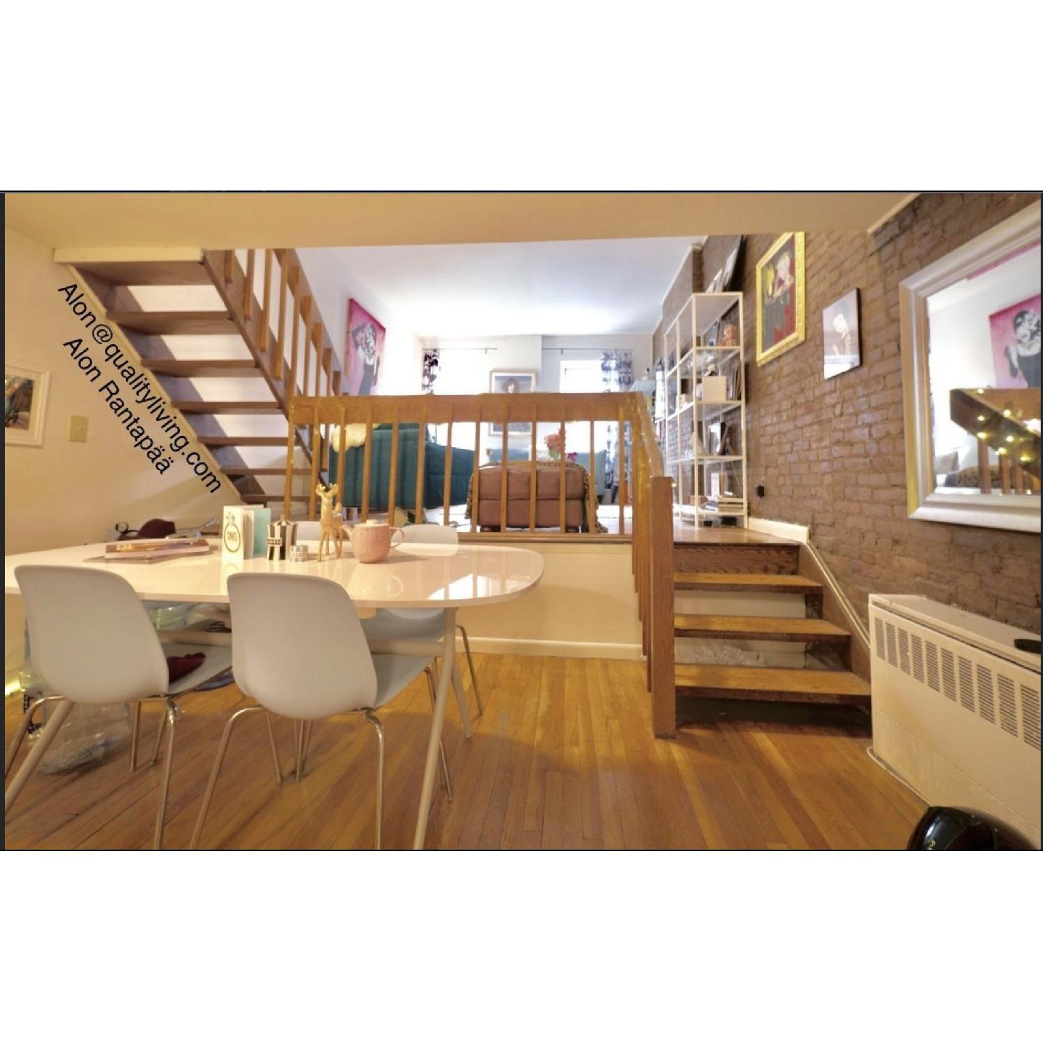 Ikea High Gloss Dining Table w/ 4 Chairs - image-3