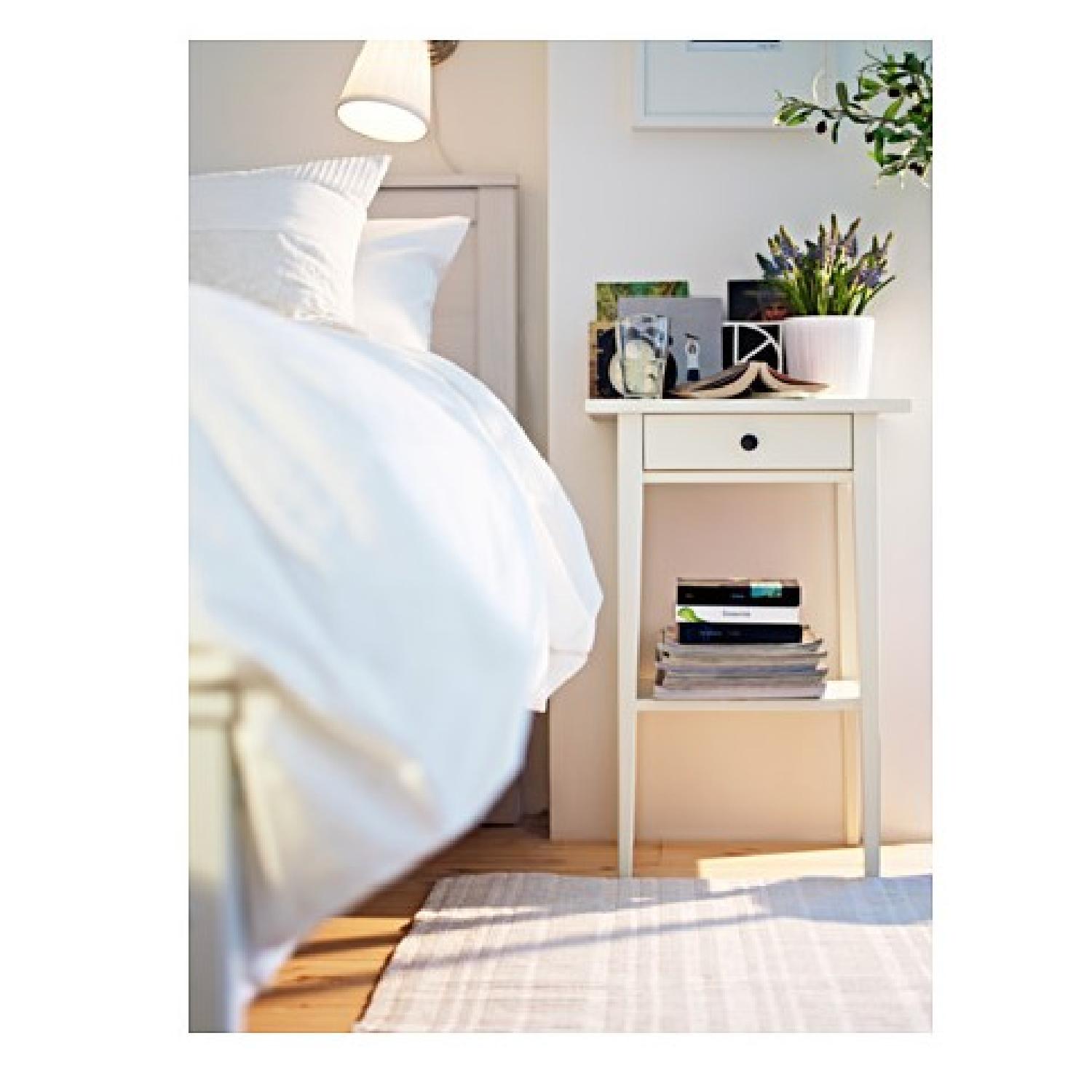 Ikea Hemnes Nightstand in White Stain - image-1