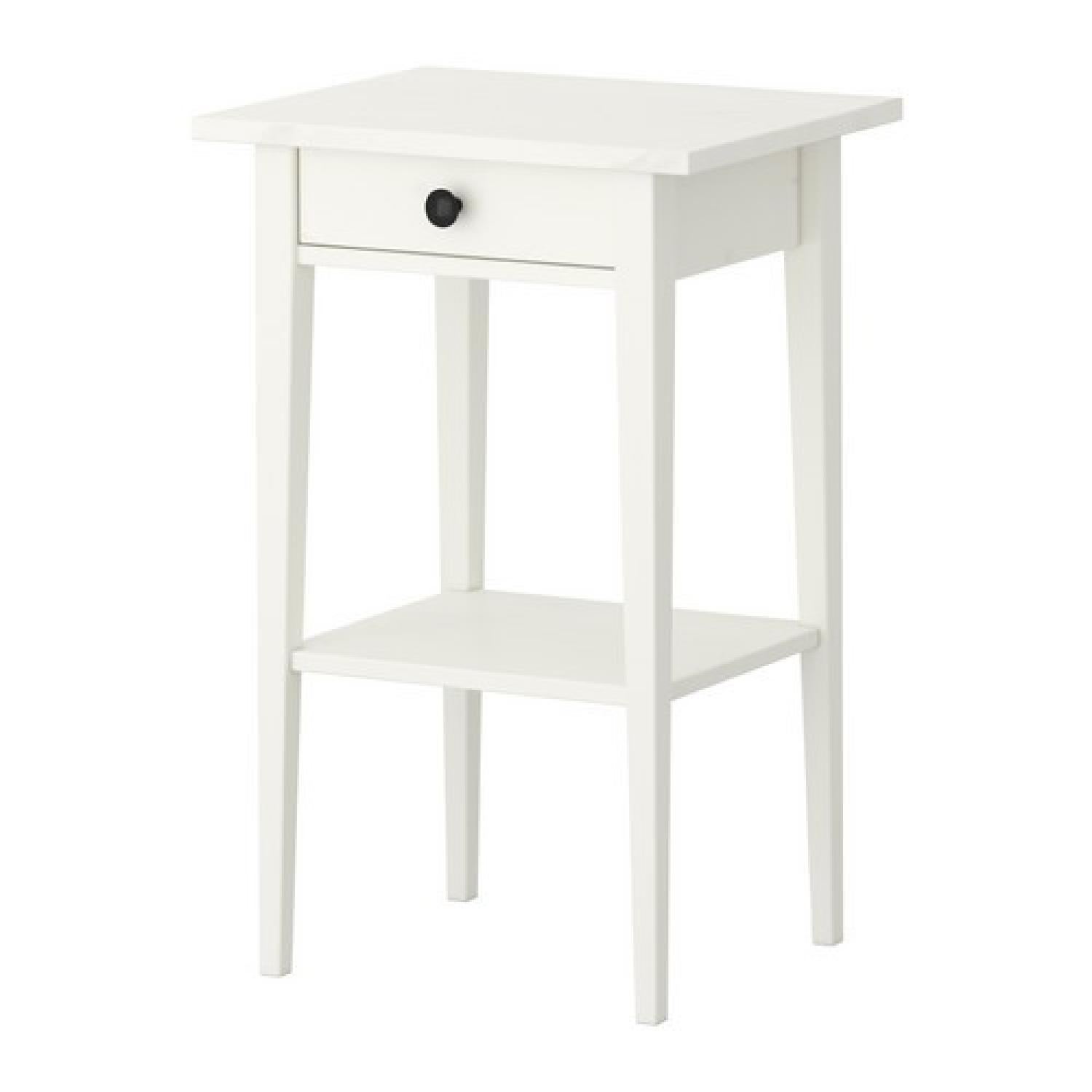 Ikea Hemnes Nightstand in White Stain - image-0