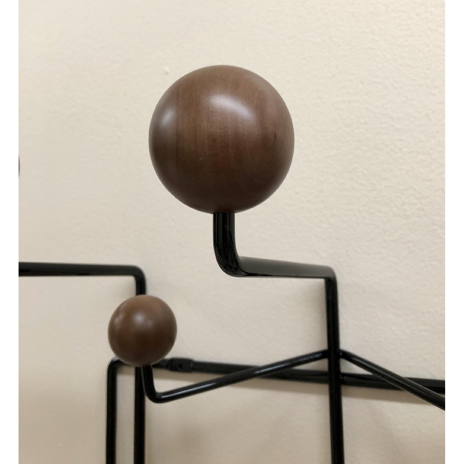 Eames Hang-It-All Black & Walnut Coat Rack Replica - image-1