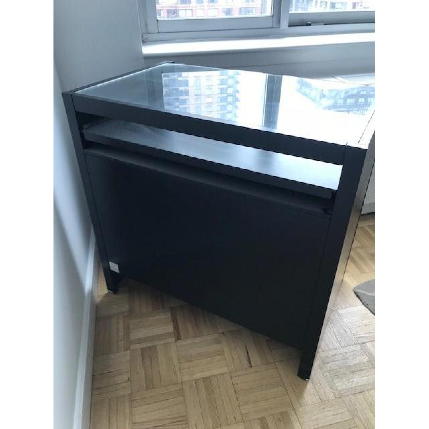 Crate & Barrel Reese Ebony Compact Office - image-3