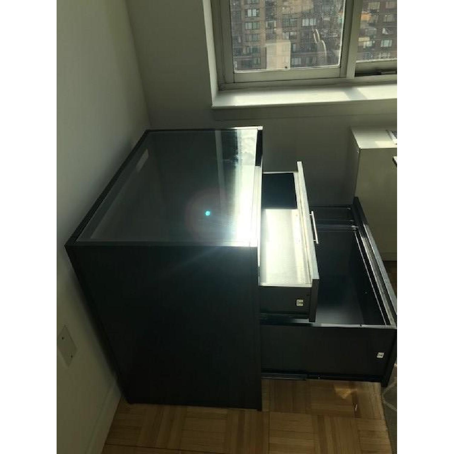 Crate & Barrel Reese Ebony Compact Office - image-4