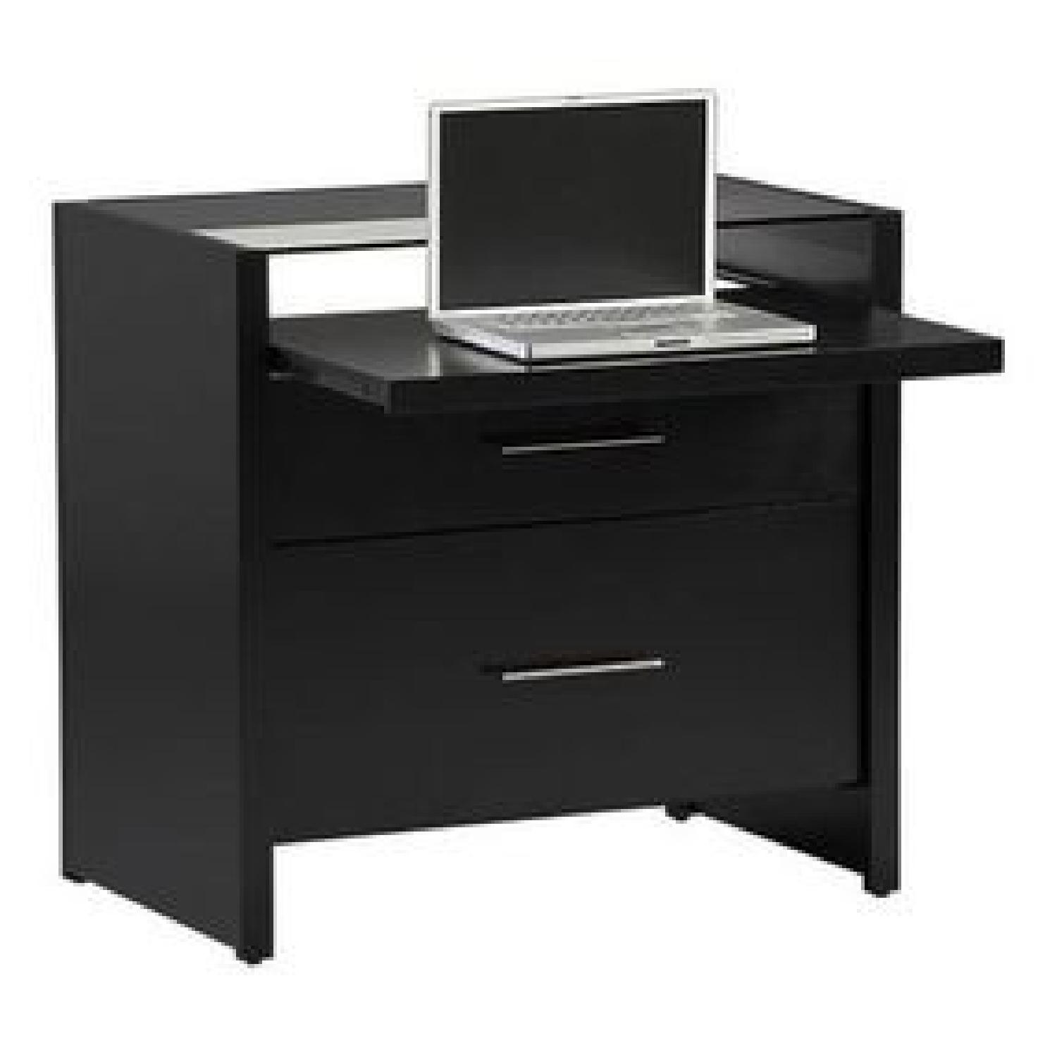 Crate & Barrel Reese Ebony Compact Office - image-9