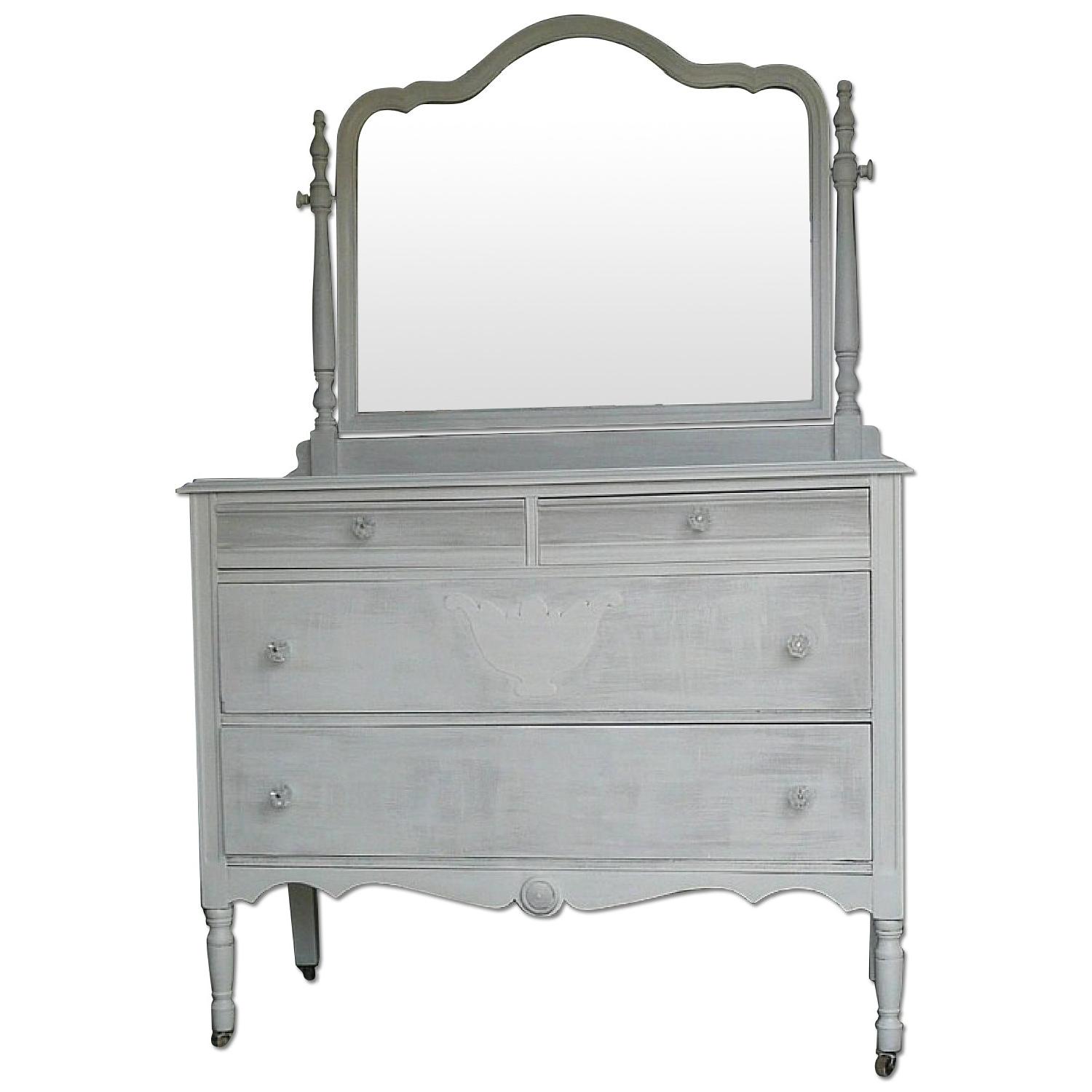 grey vintage dresser Silhouette Nine-Drawer Patina Dresser main image 0