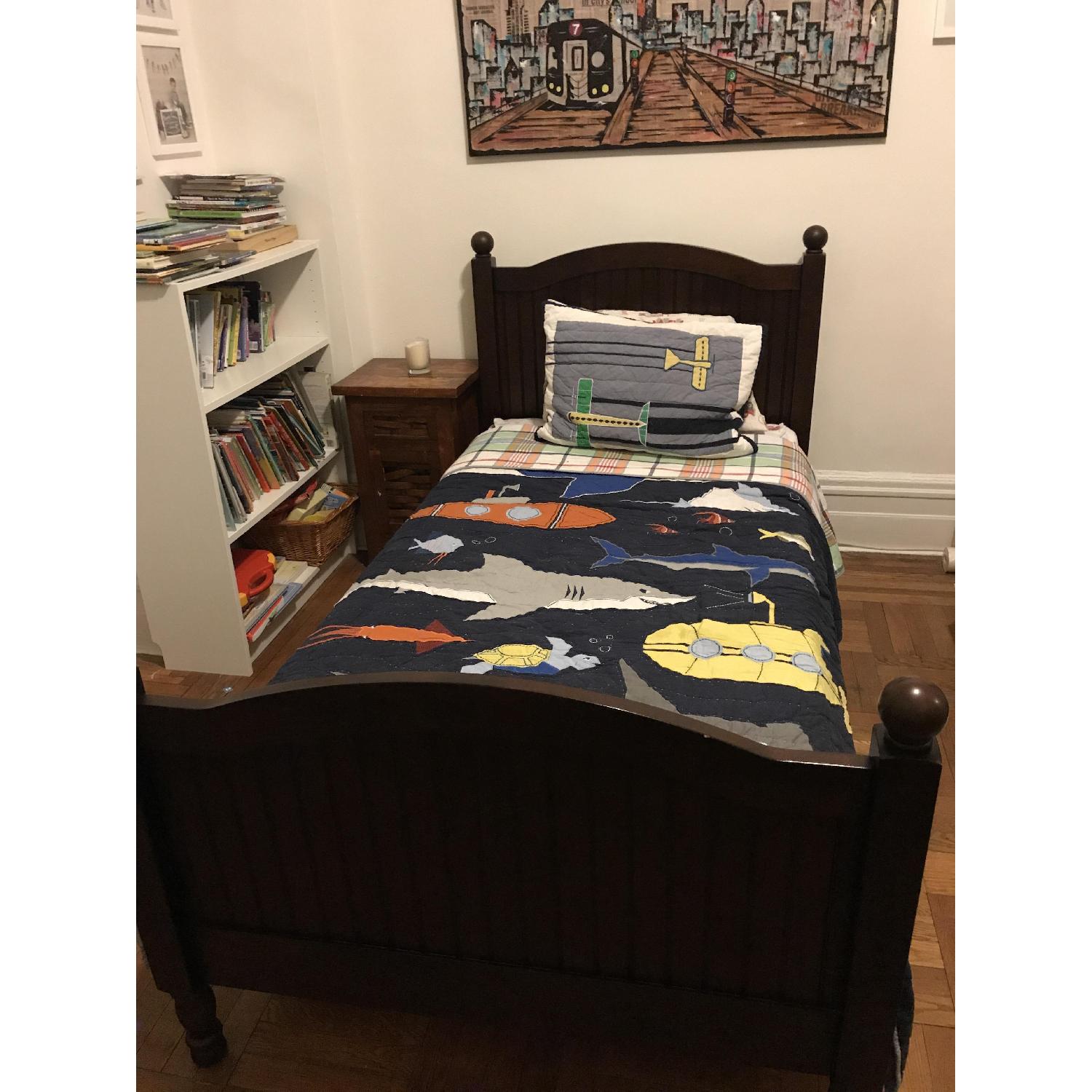 Pottery Barn Catalina Twin Bed in Cocoa - image-1