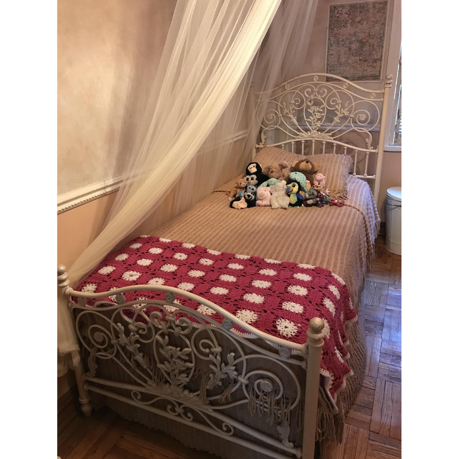 Jessica McClintock Twin Iron Bed Frame - image-1