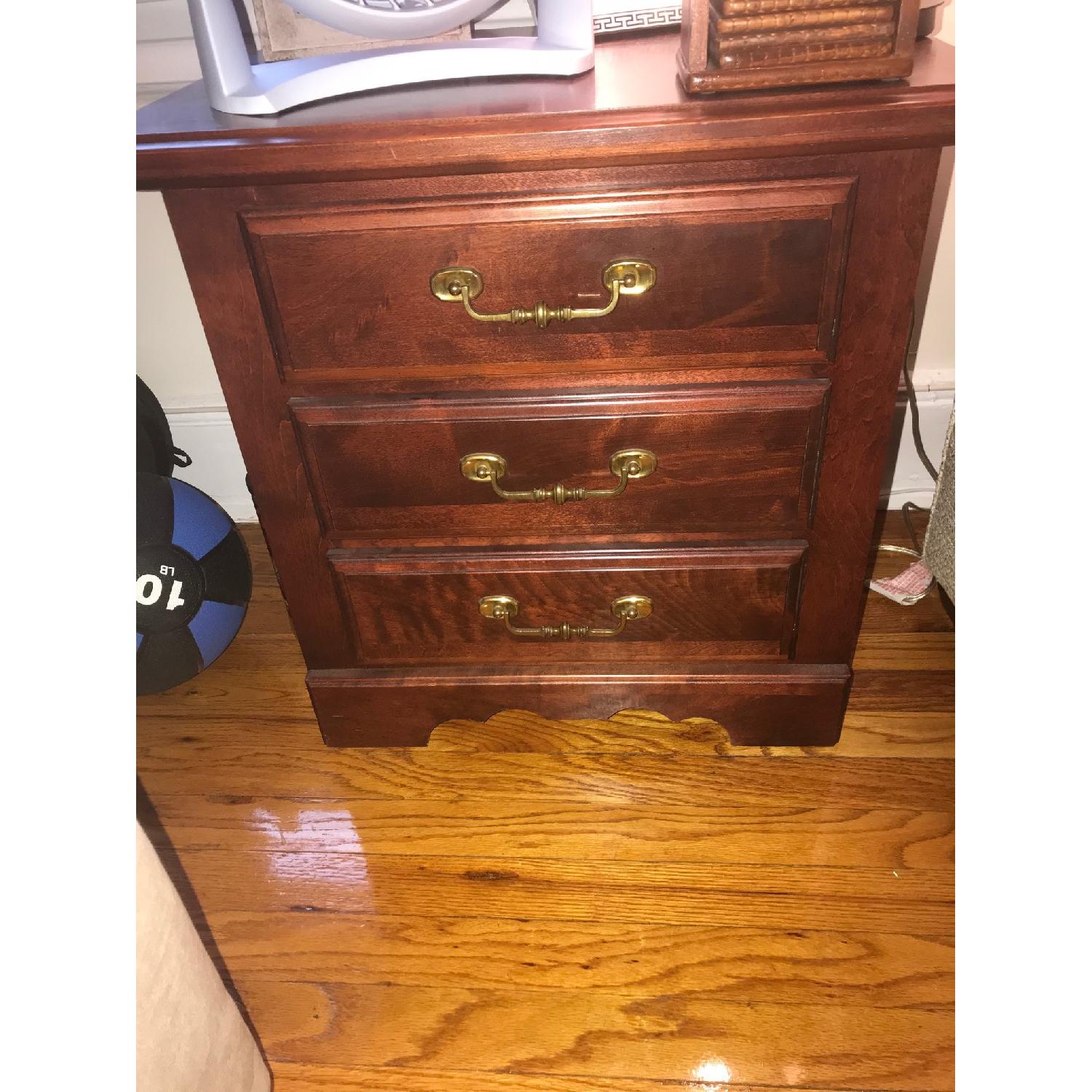Cherry Oak Side Table - image-1
