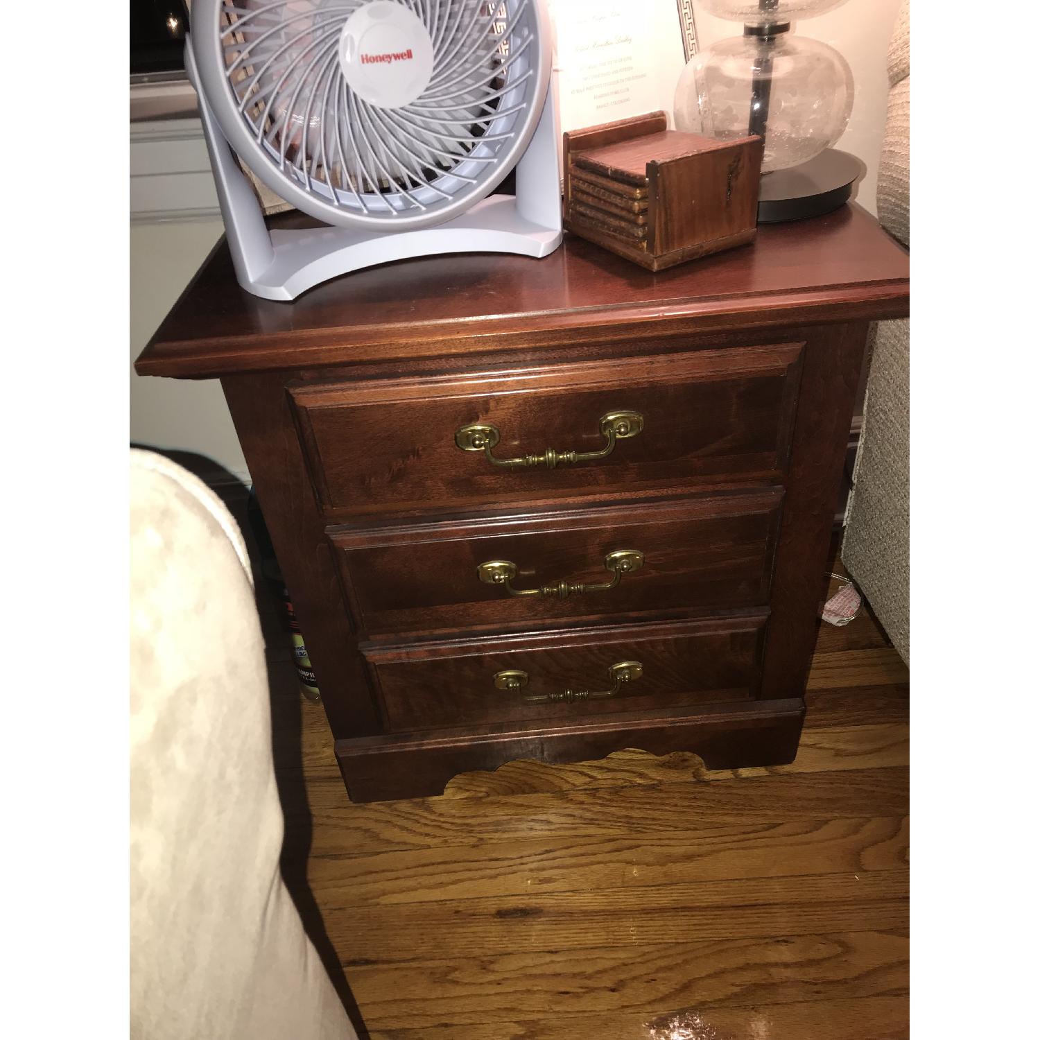 Cherry Oak Side Table - image-2