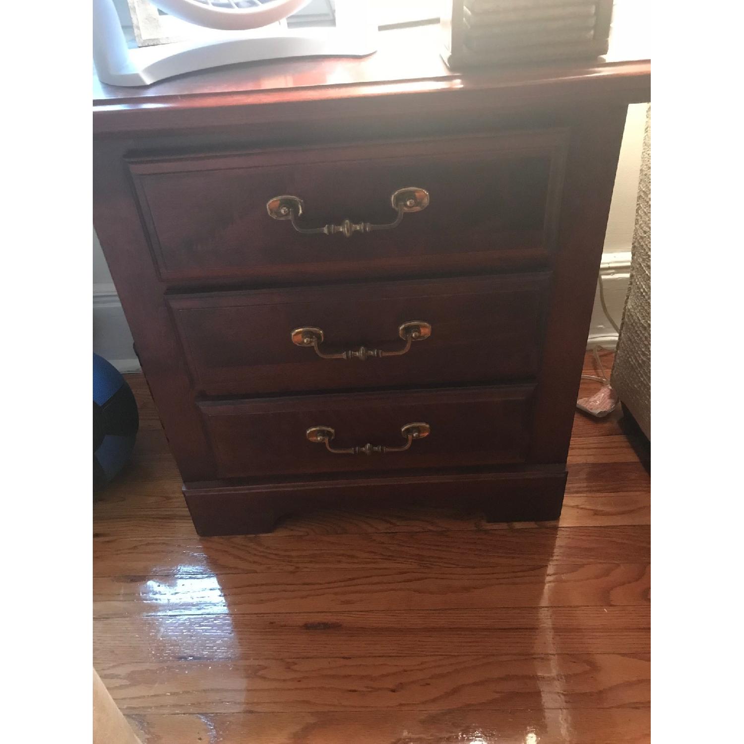 Cherry Oak Side Table - image-3
