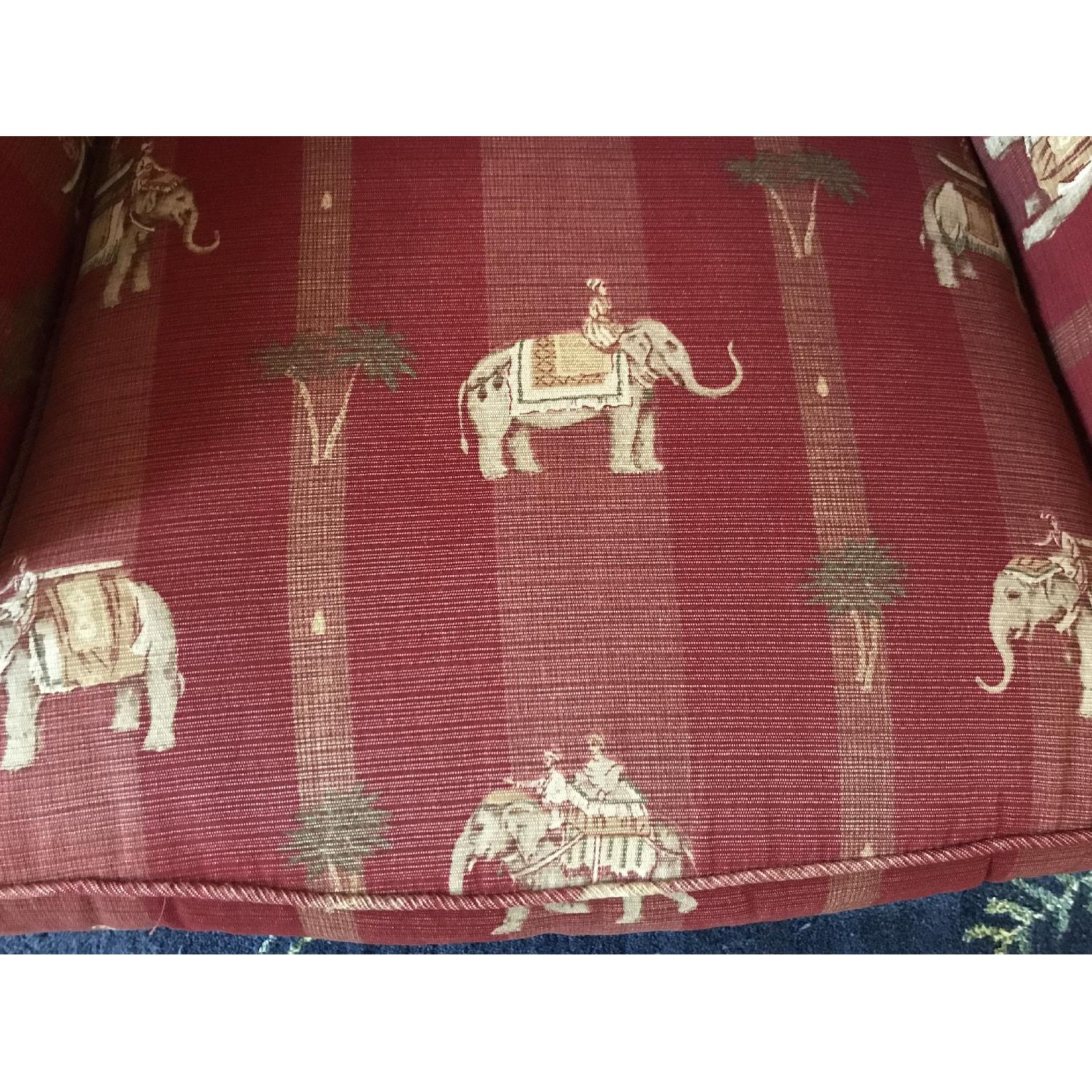 Ethan Allen Elephant Print Wingback Chair - image-4