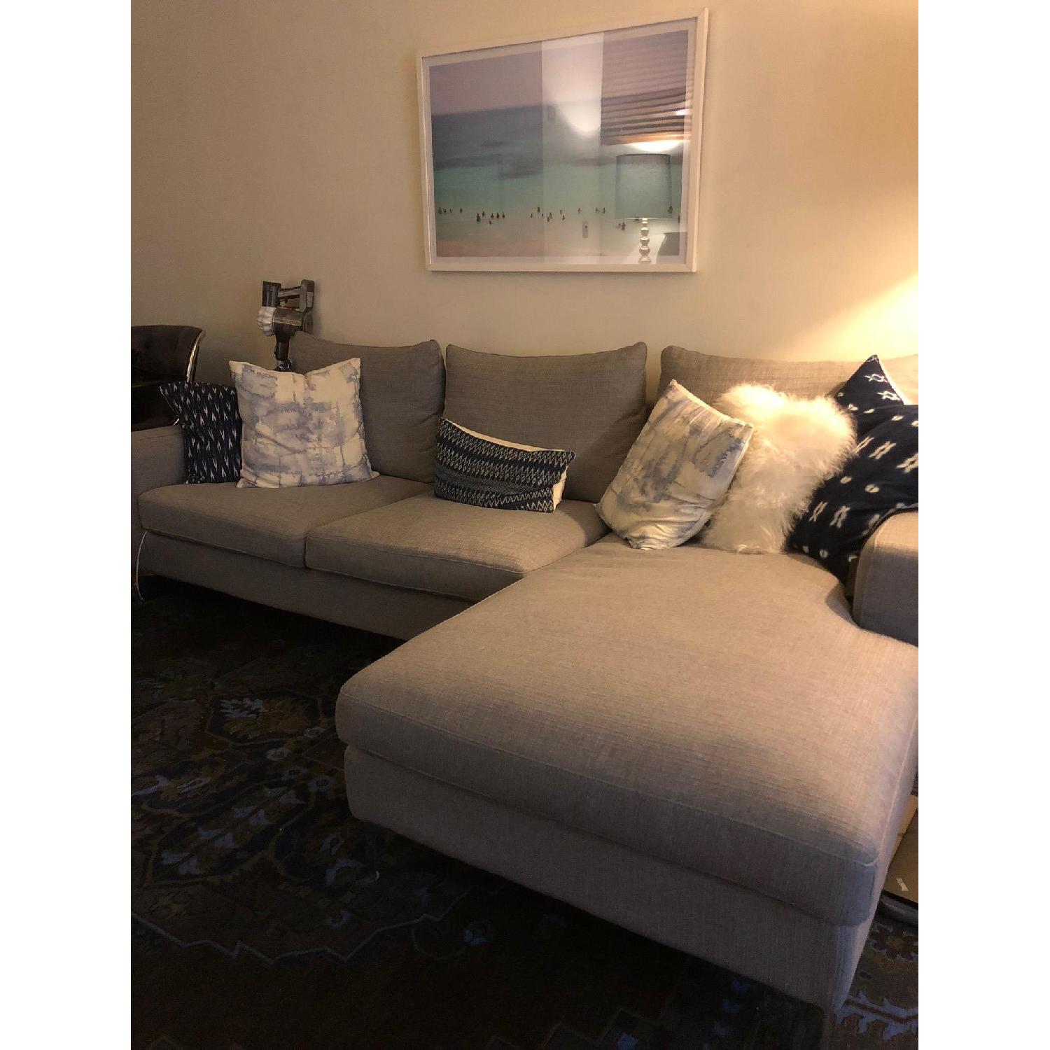 Interior Define Sloan Right Chaise Sectional Couch AptDeco