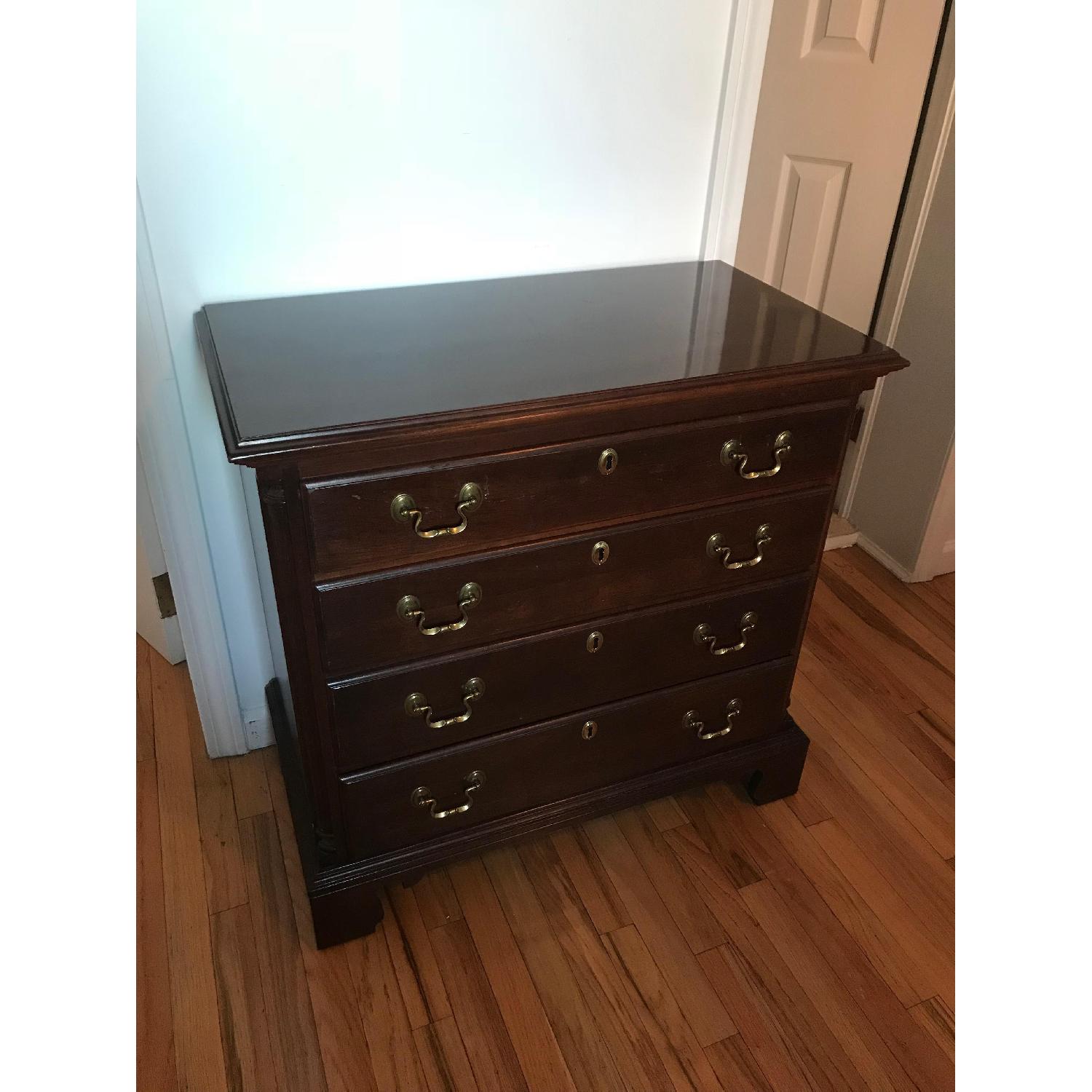 Ethan Allen Wood 4 Drawer Dresser AptDeco