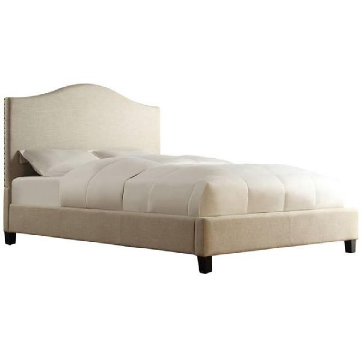 Lark Manor Upholstered Platform Full Bed Frame w/ Headboard - image-0