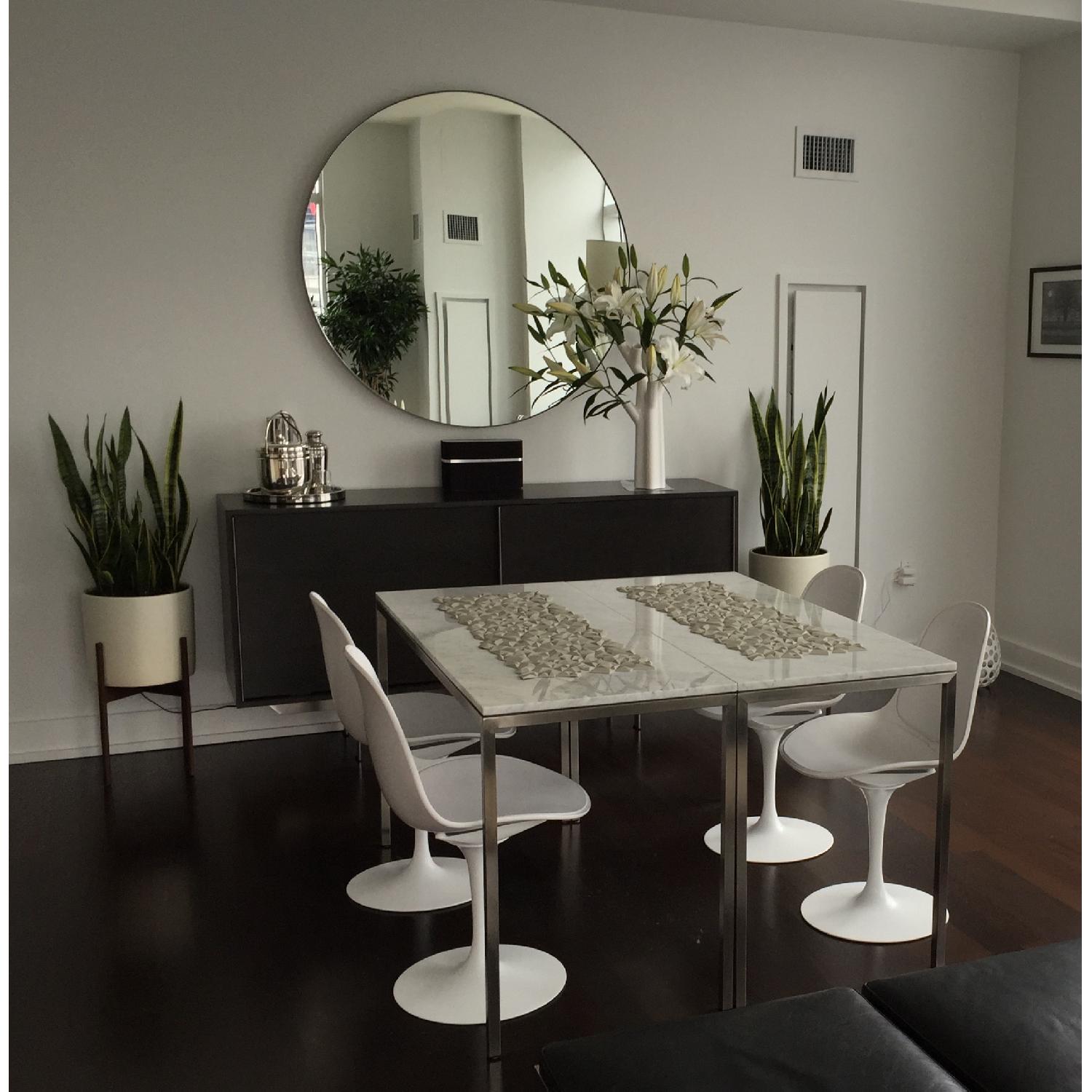 Room & Board Custom Parsons Table w/ Marble Top - image-1