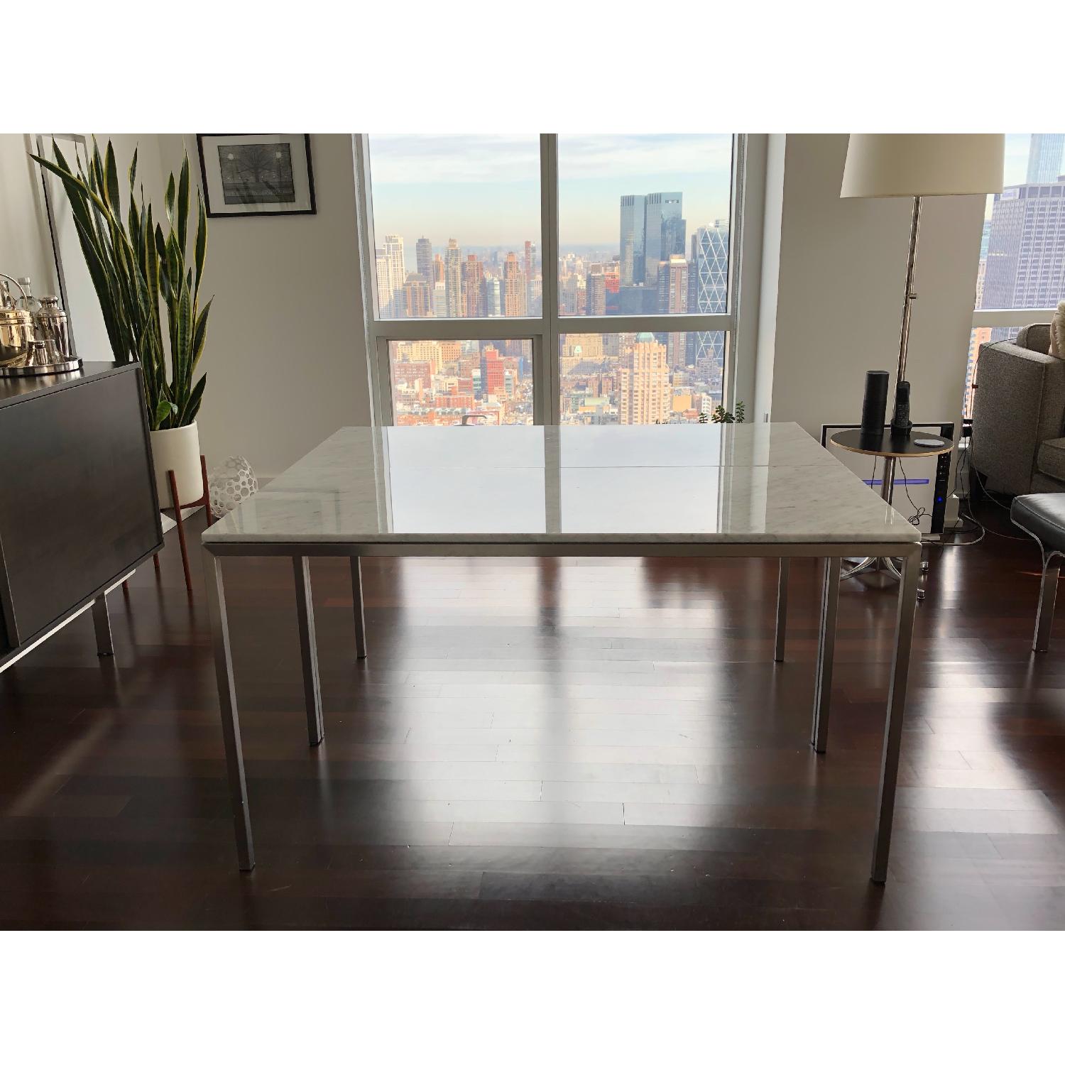 Room & Board Custom Parsons Table w/ Marble Top - image-3