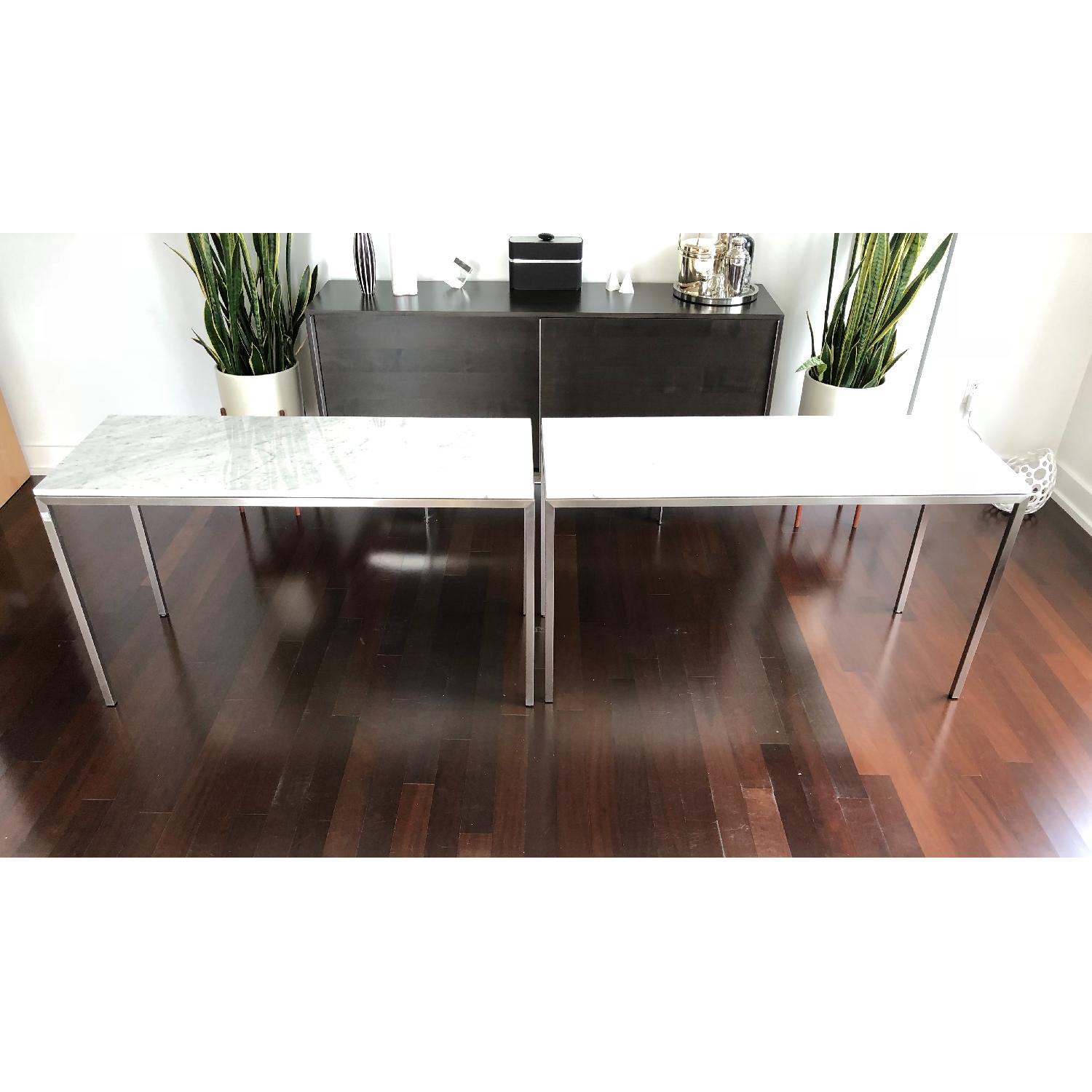 Room & Board Custom Parsons Table w/ Marble Top - image-4