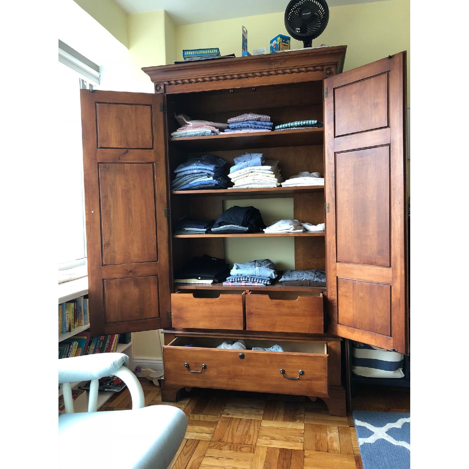 Ethan Allen Maple Armoire/Wardrobe - image-2