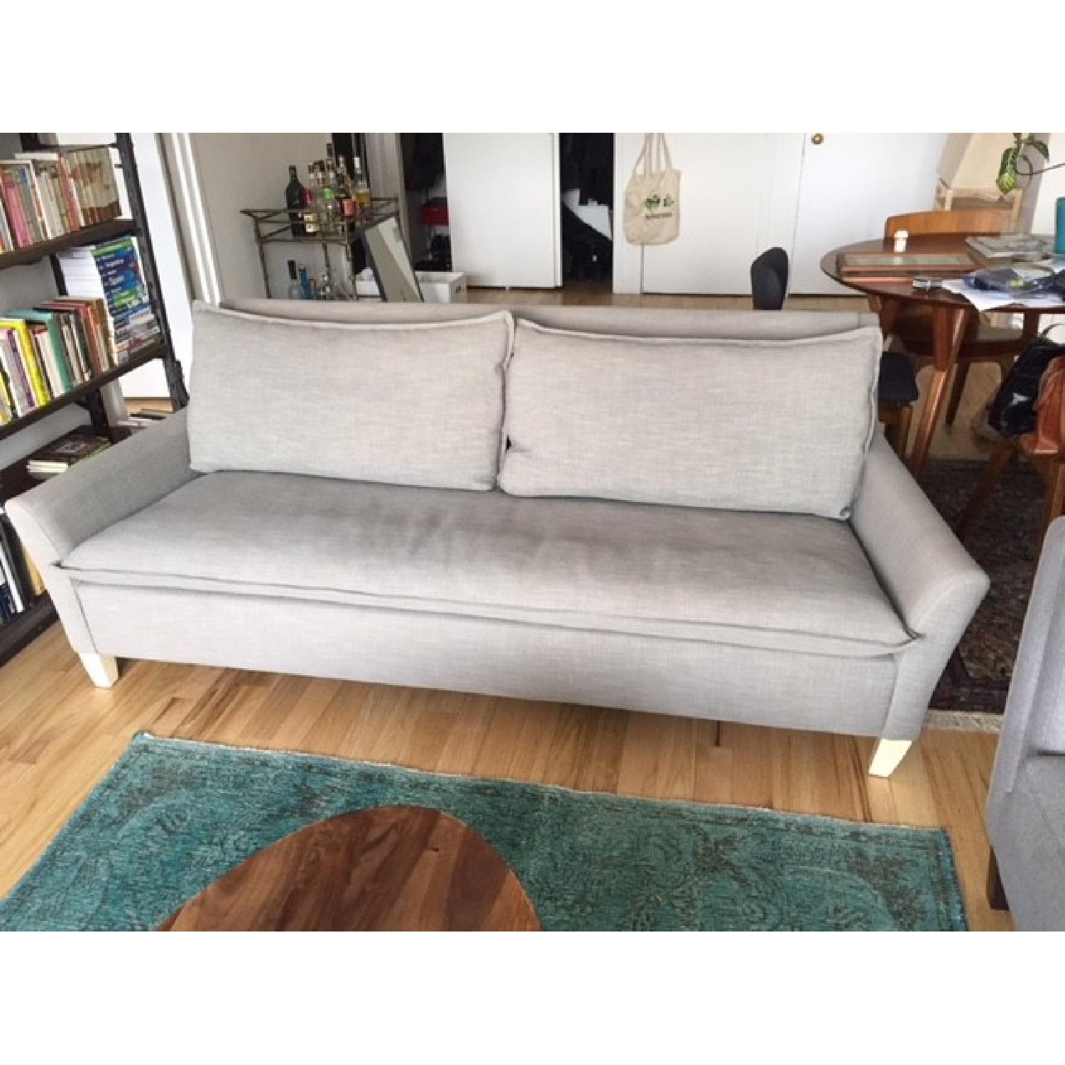 West Elm Bliss Queen Sleeper Sofa in Feather Gray - image-1