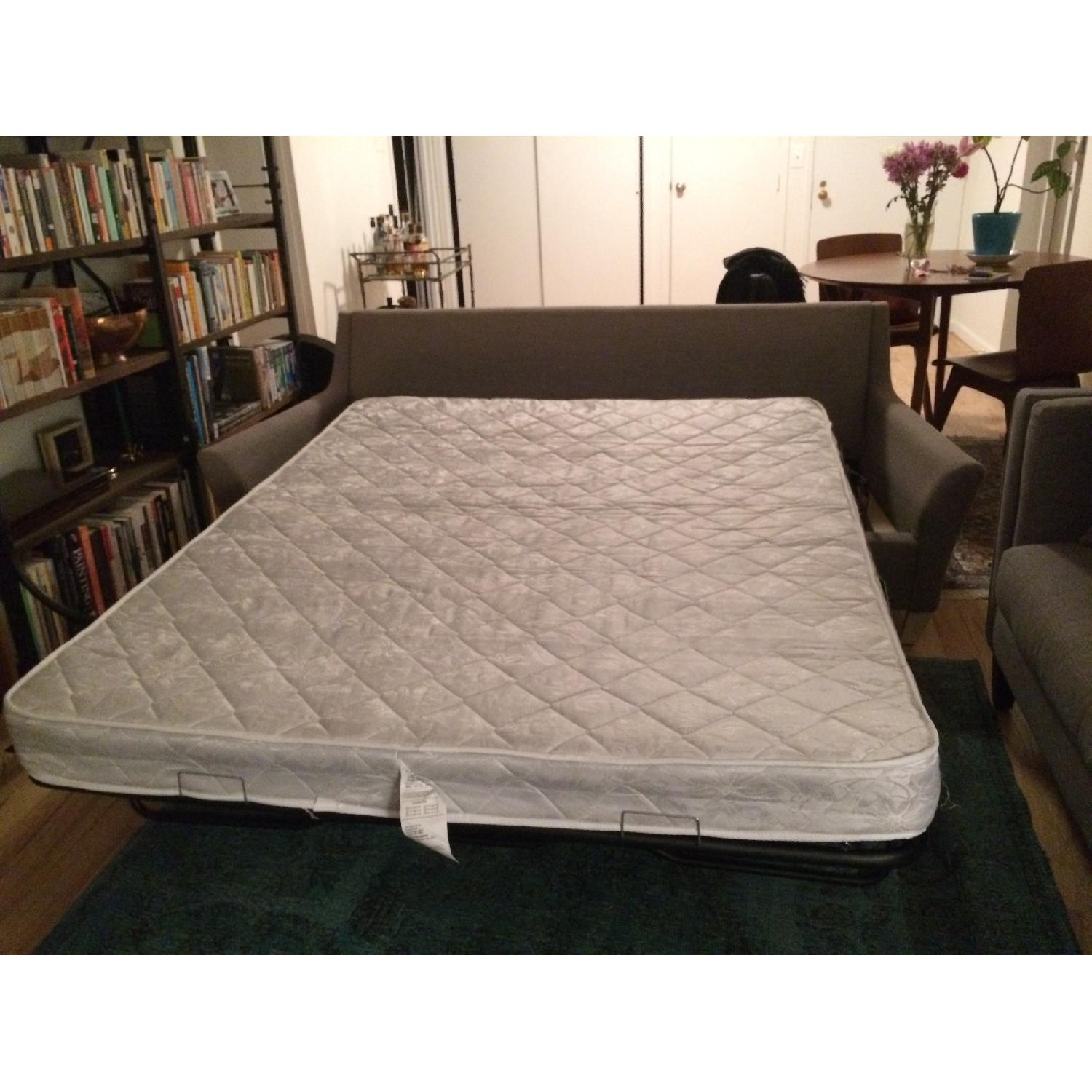 West Elm Bliss Queen Sleeper Sofa in Feather Gray - image-6