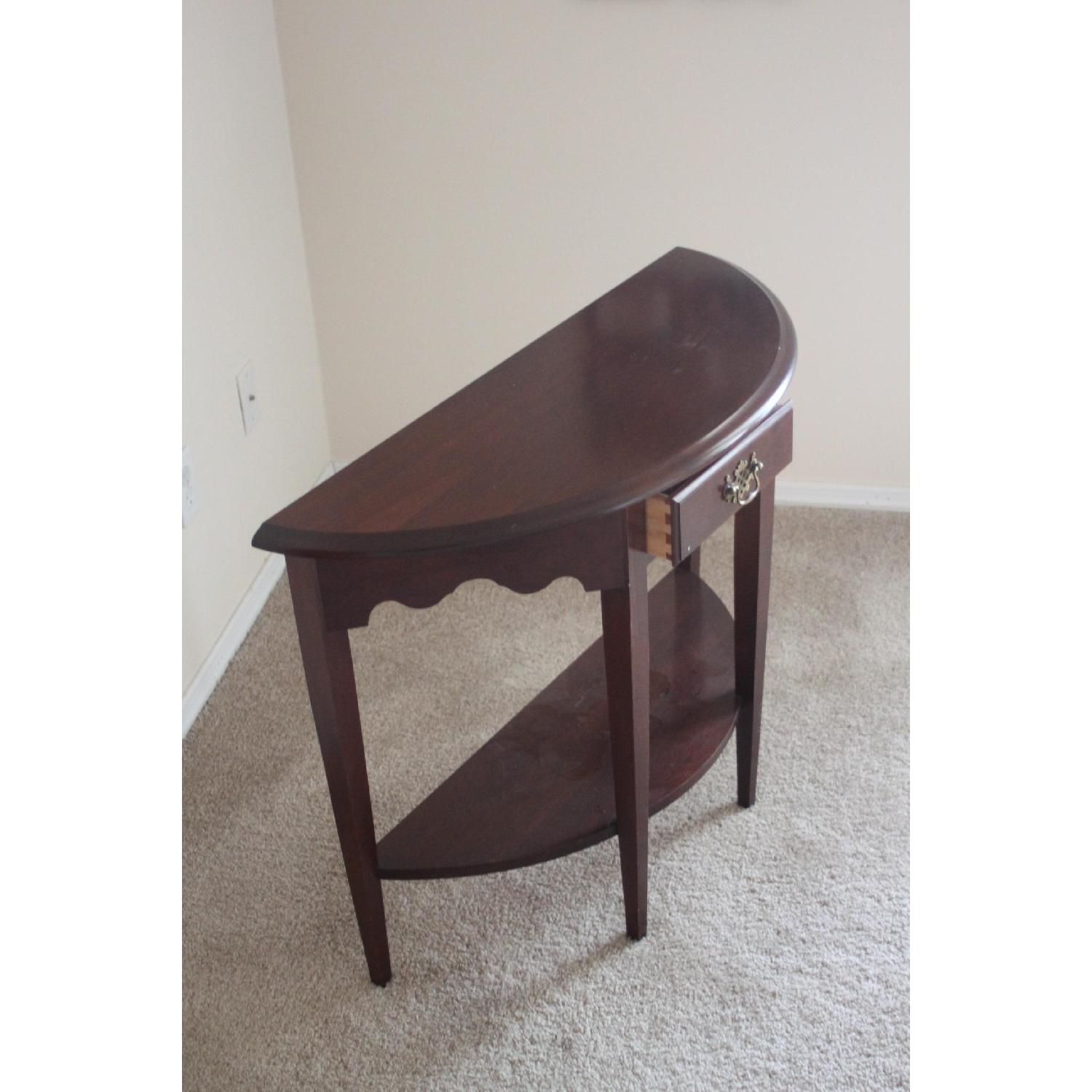 Curved Cherrywood Console Table - image-2