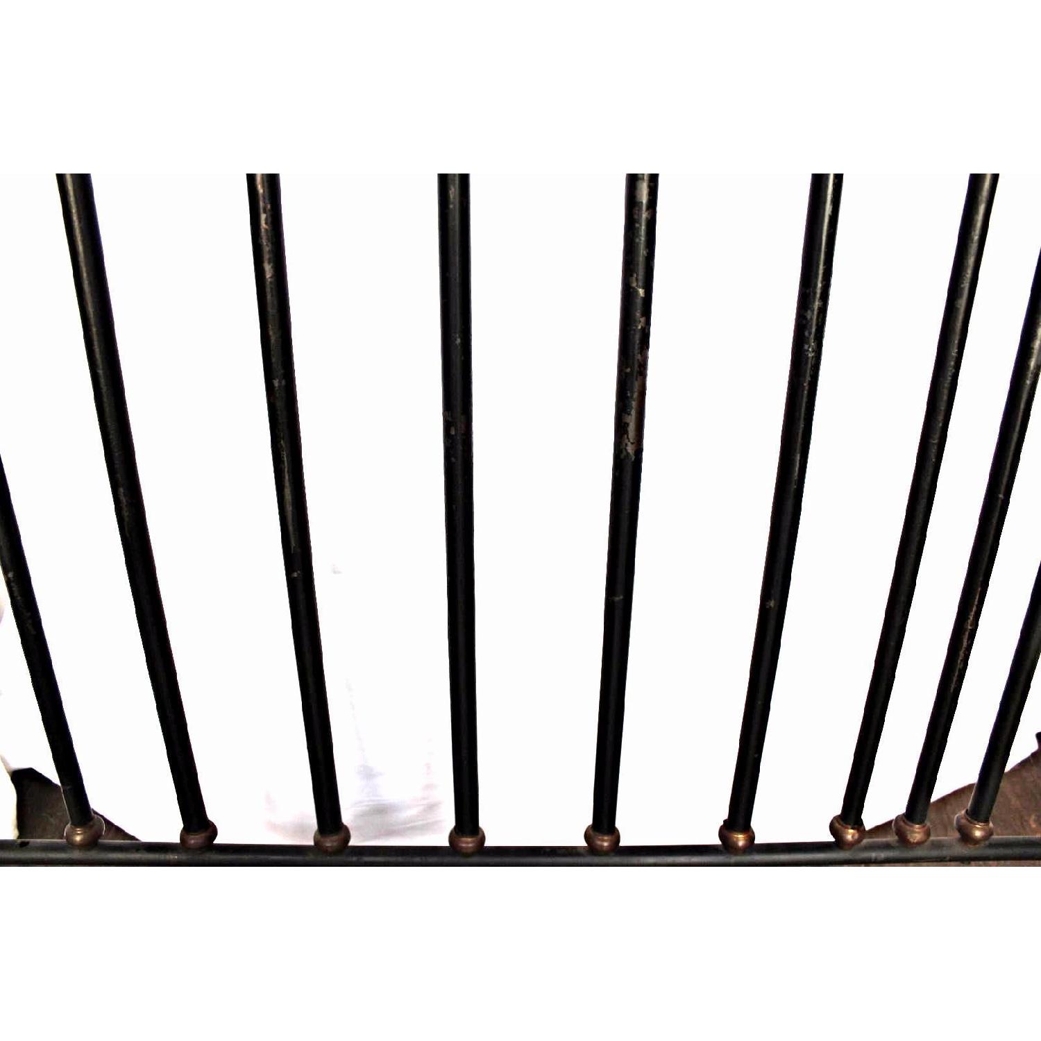 Milo Baughmagn Brass Mounted Iron Twin Bed w/ Headboard - image-8