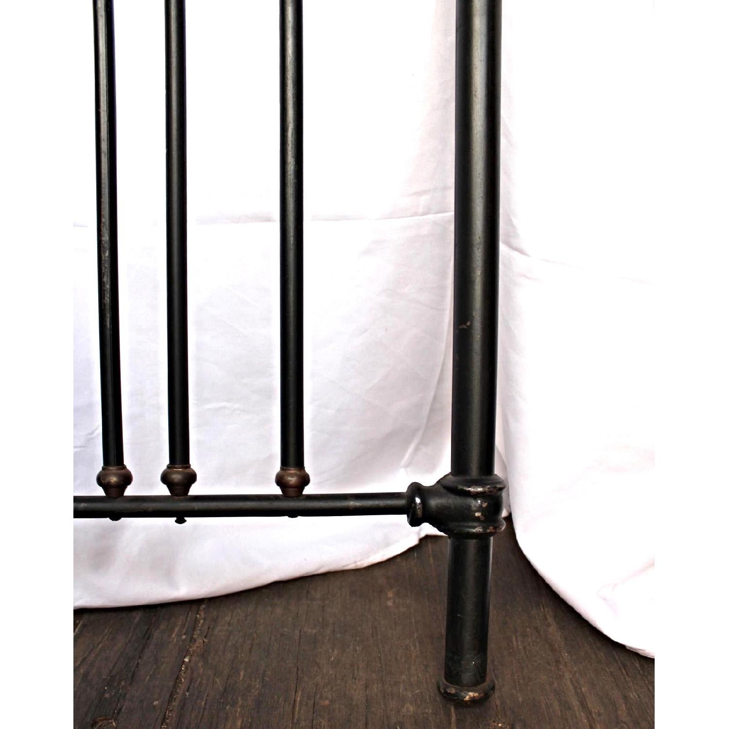 Milo Baughmagn Brass Mounted Iron Twin Bed w/ Headboard - image-9