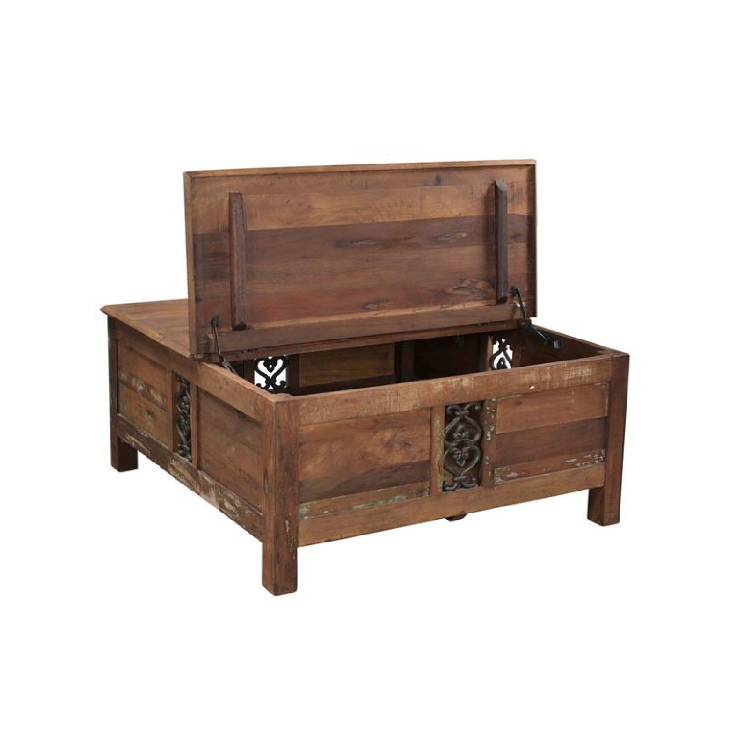 Reclaimed Wood Center Table w/ Storage - image-4