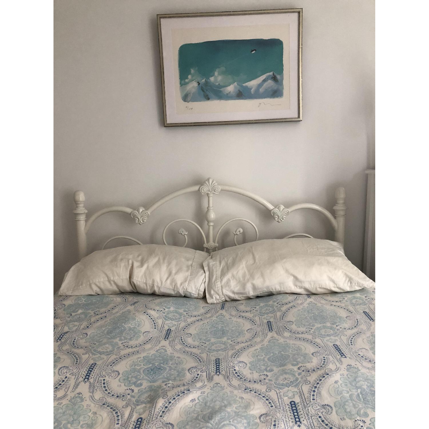 Pottery Barn Wrought Iron Full Size Bed - image-1