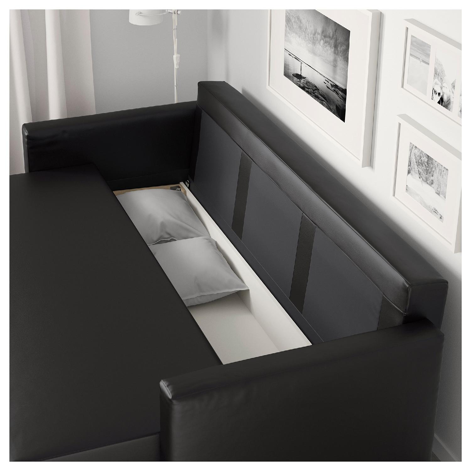 Ikea Friheten Sleeper Sofa in Bomstad Black - image-3