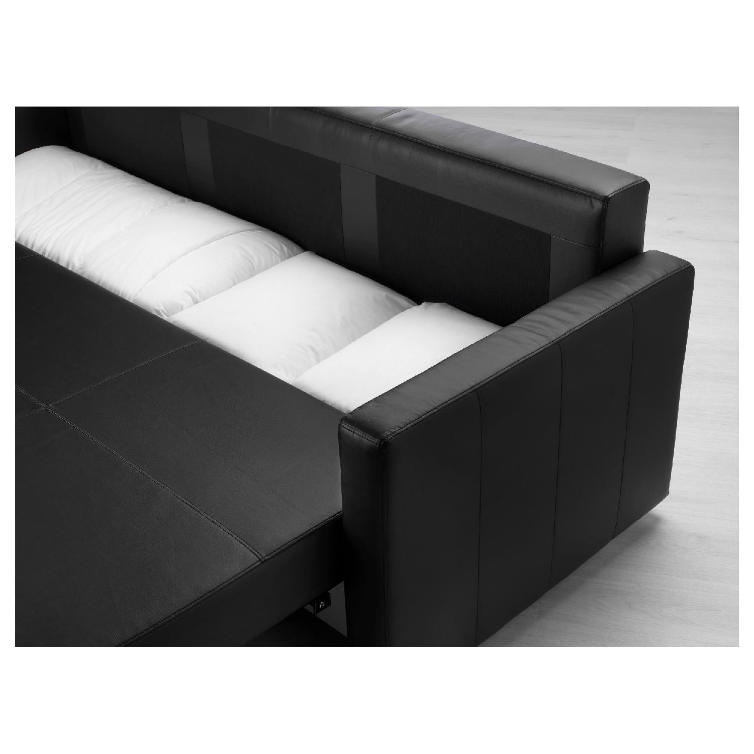 Ikea Friheten Sleeper Sofa in Bomstad Black - image-4
