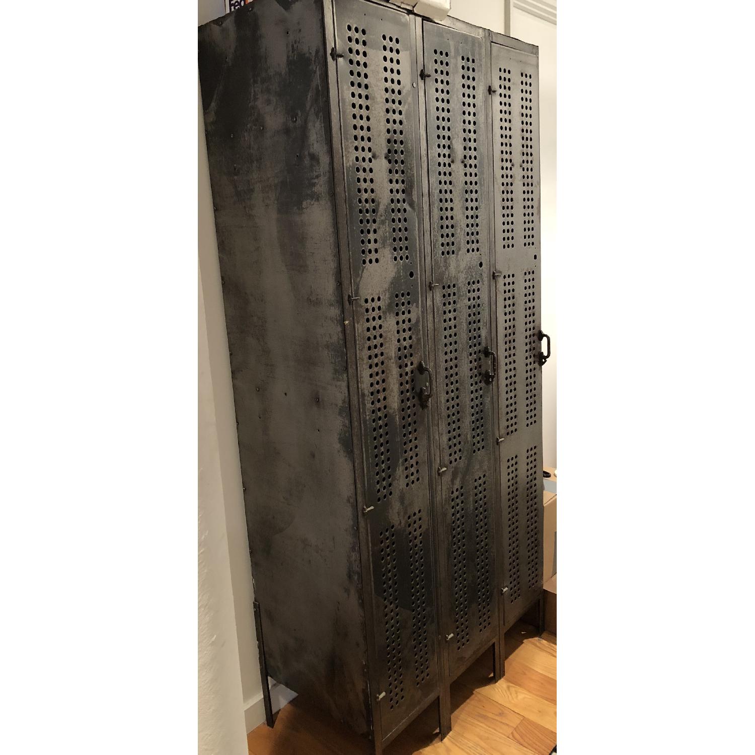 Vintage Metal School Lockers - image-1