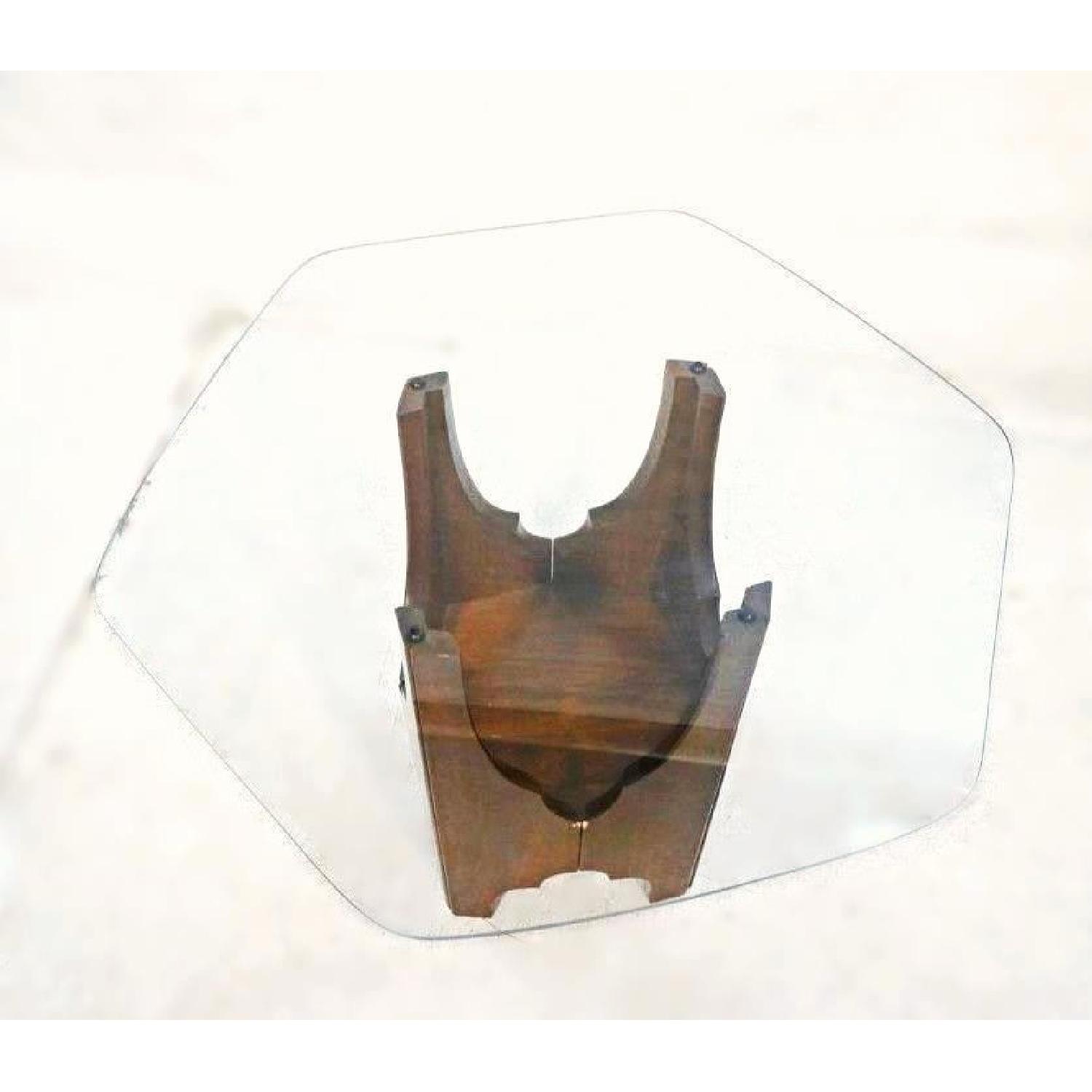 Harvey Probber Mid Century Modern Glass Top Side Table - image-9