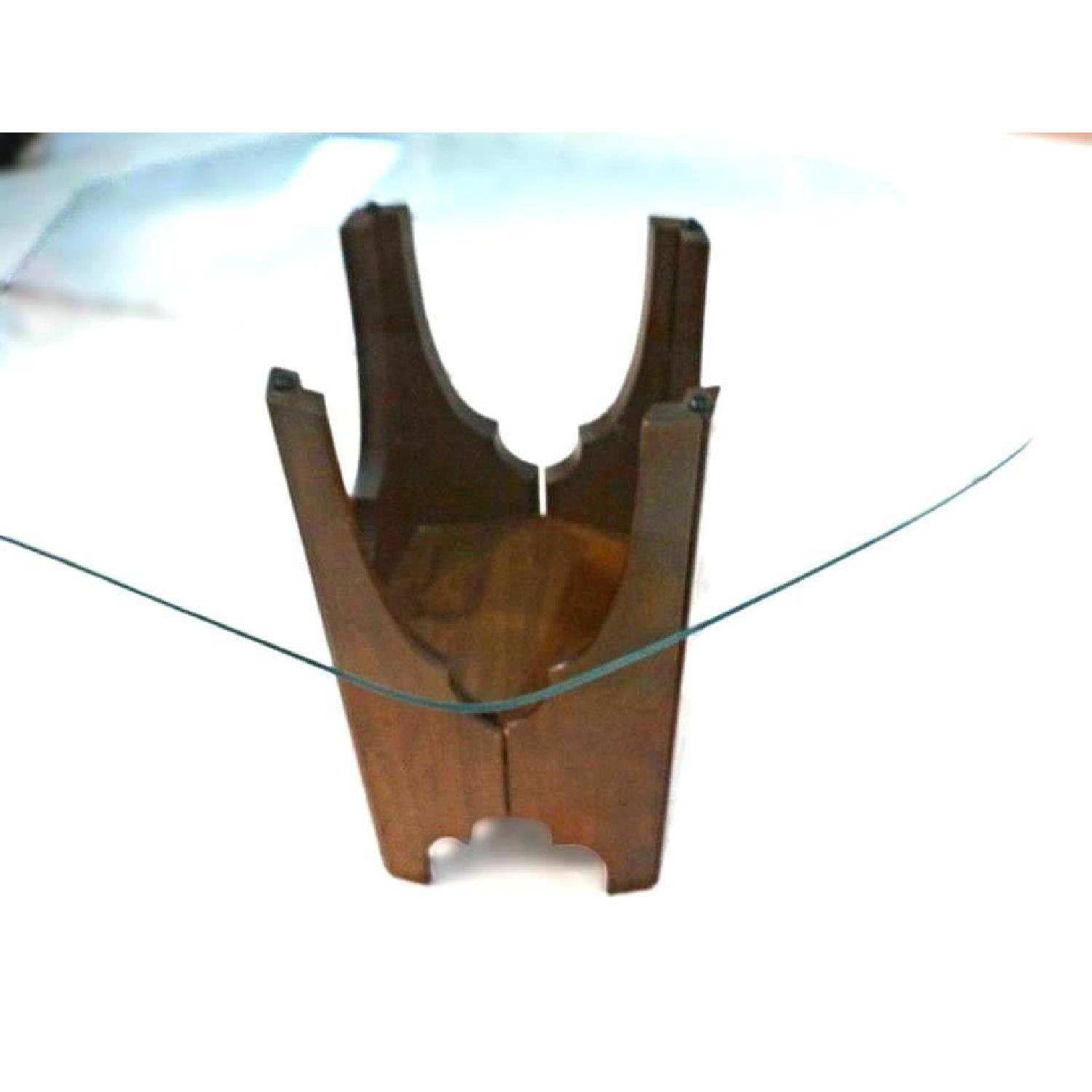 Harvey Probber Mid Century Modern Glass Top Side Table - image-10