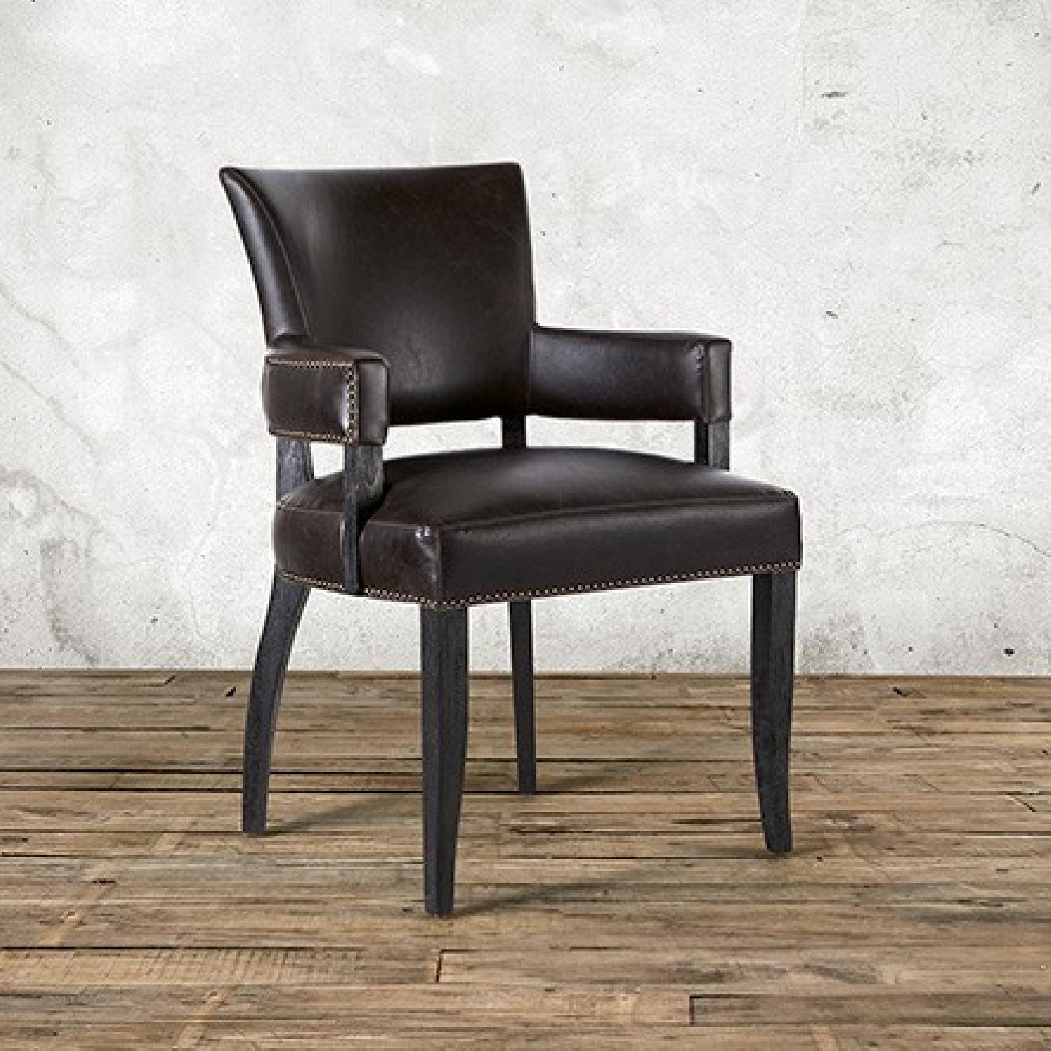 Arhaus Fallyn Leather Dining Chair AptDeco