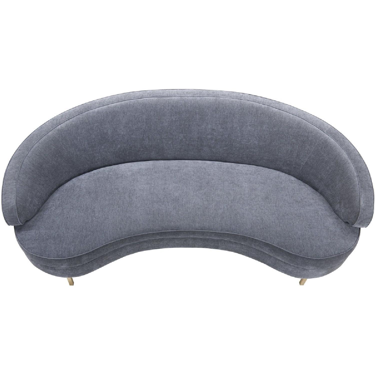 TOV Furniture Baila Grey Velvet Sofa - image-2