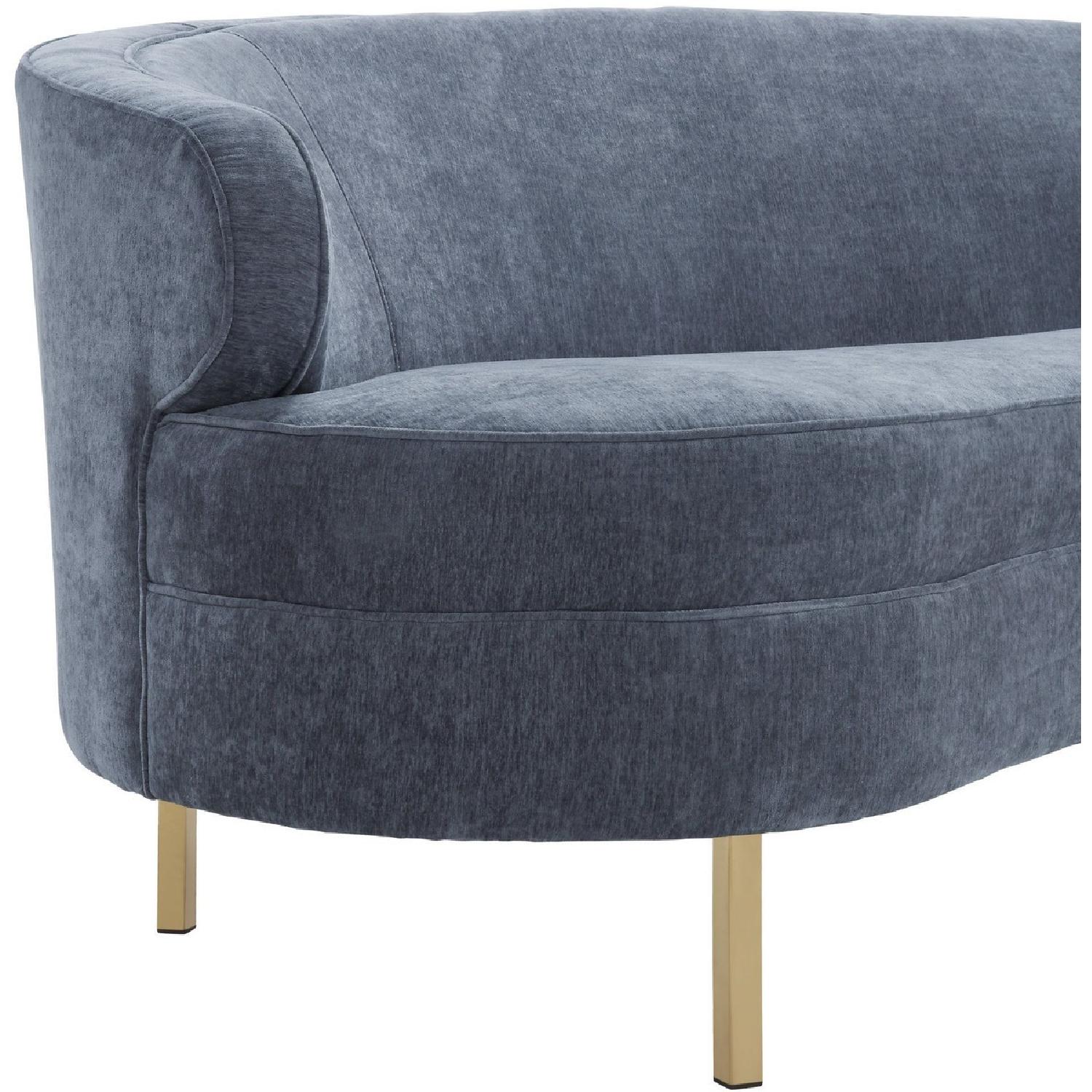 TOV Furniture Baila Grey Velvet Sofa - image-3