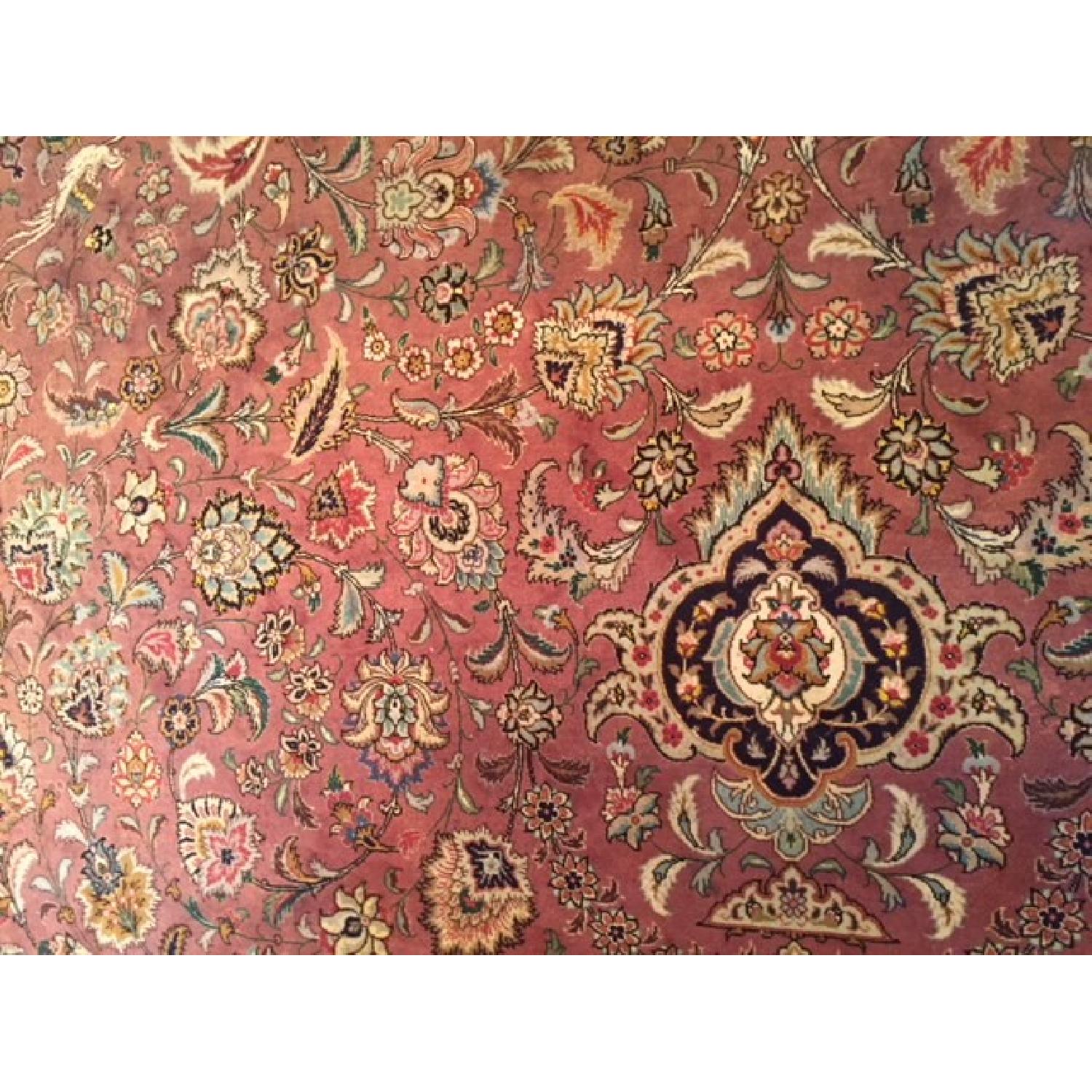 SalmonColored Persian Carpet AptDeco
