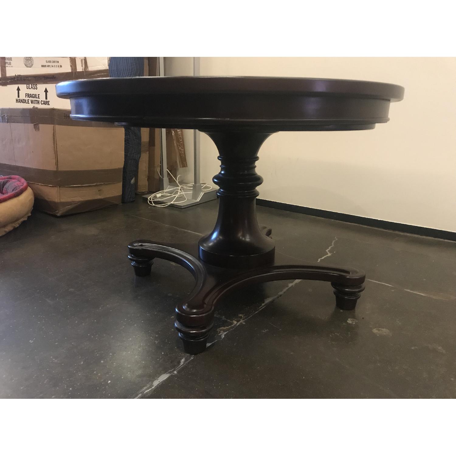 Pottery Barn Montego Style Round Dining Table AptDeco