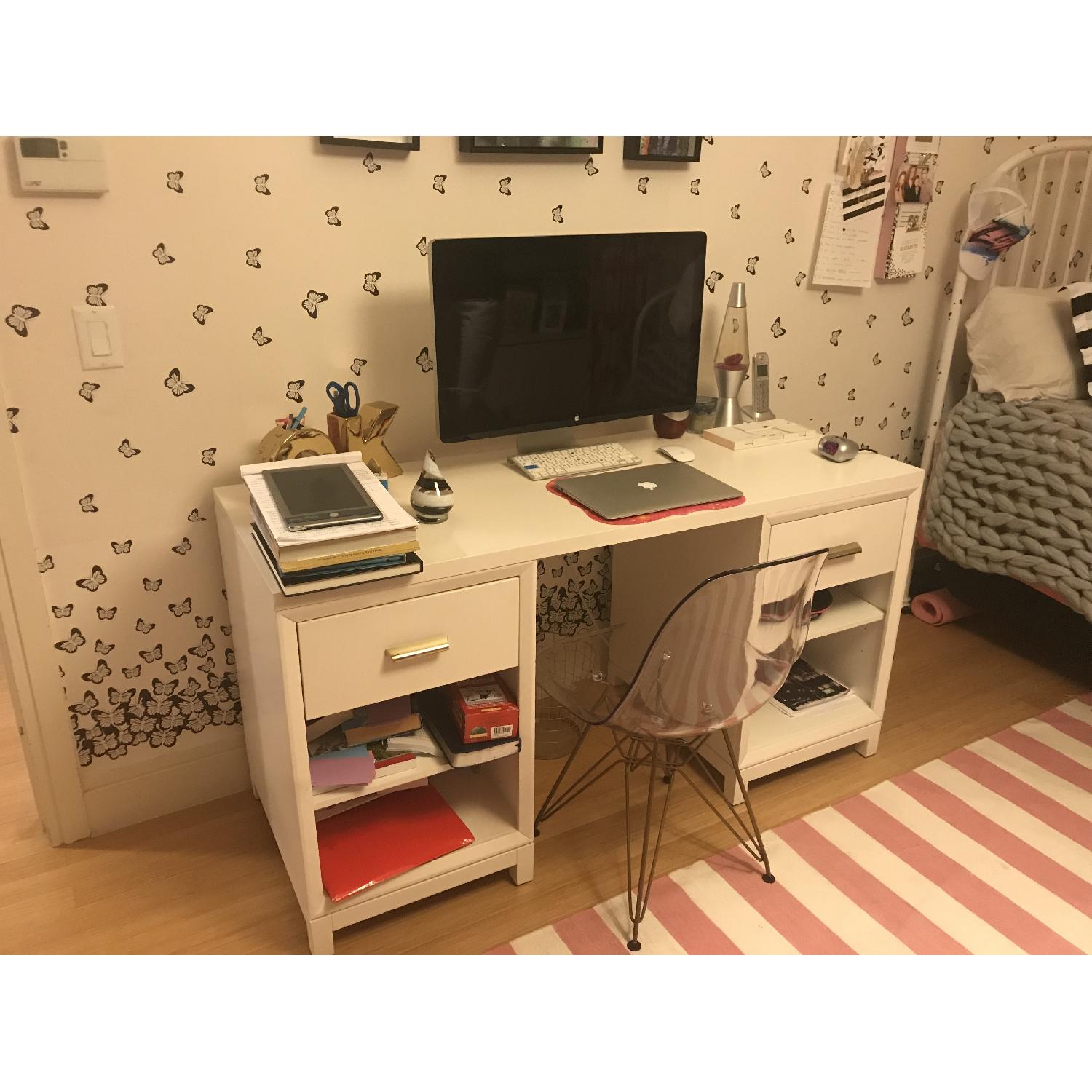 Pottery Barn Rowan Cubby Storage Desk - image-1